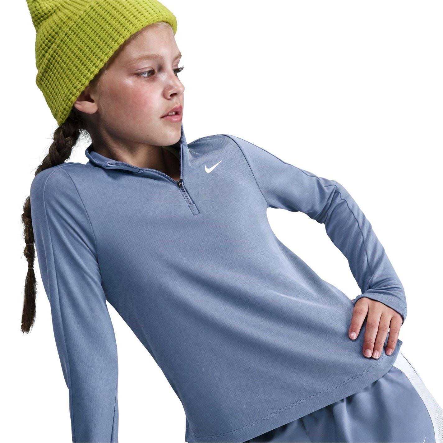 Nike Older Girls Dri Fit Long Sleeve Half Zip