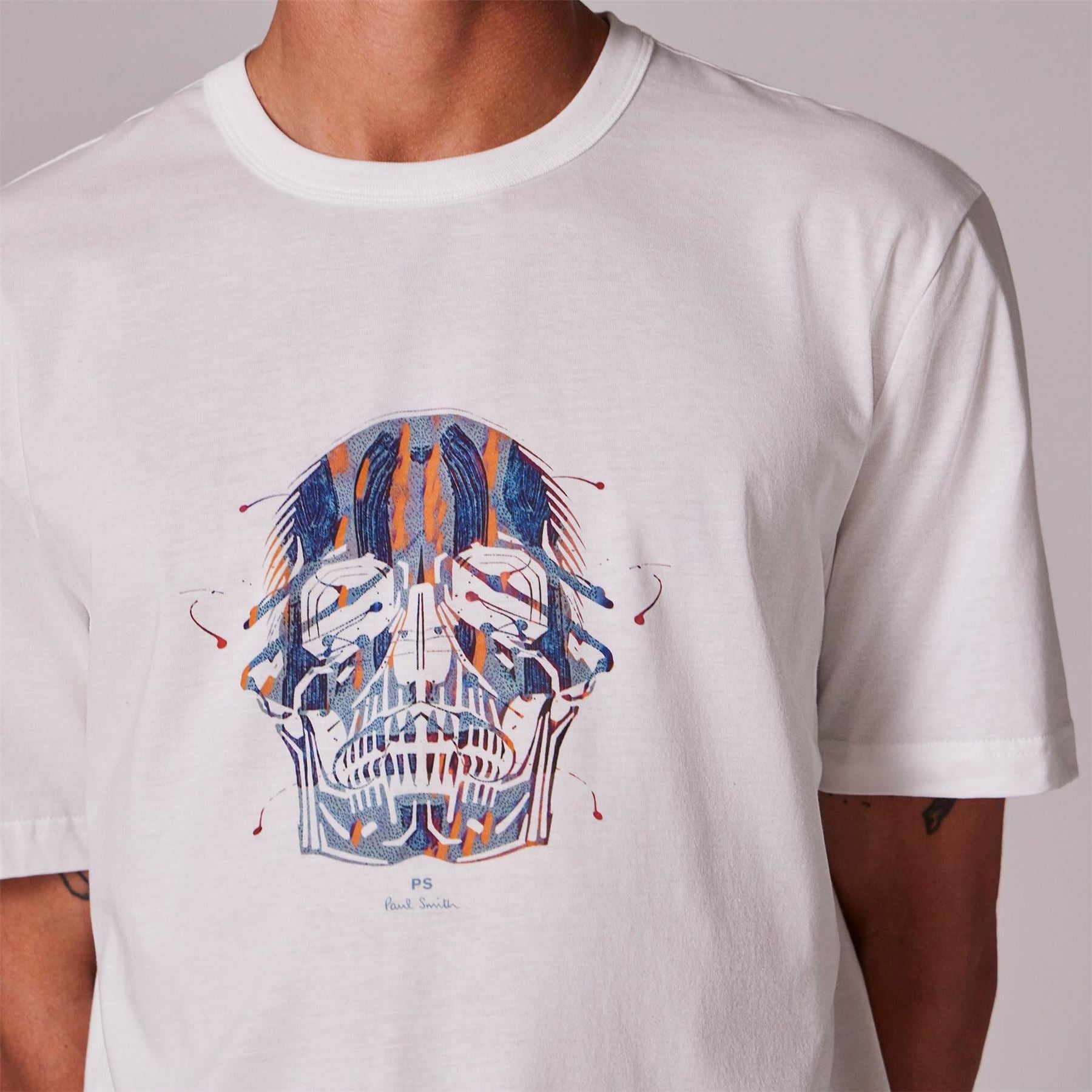 PS Paul Smith Skull Regular Fit Short Sleeve T-Shirt