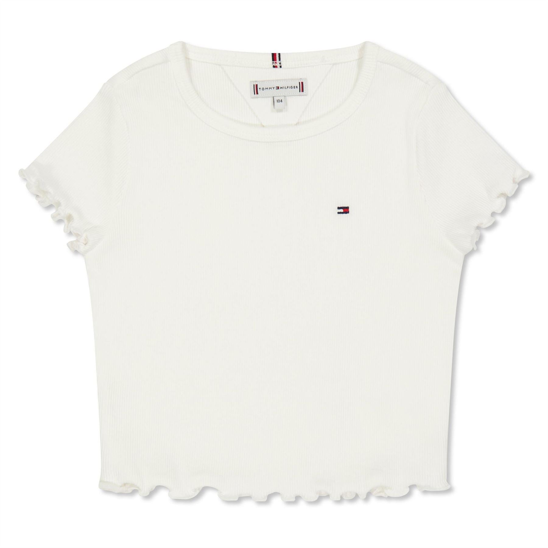 Tommy Hilfiger Essential Rib Short Sleeve Crop Top