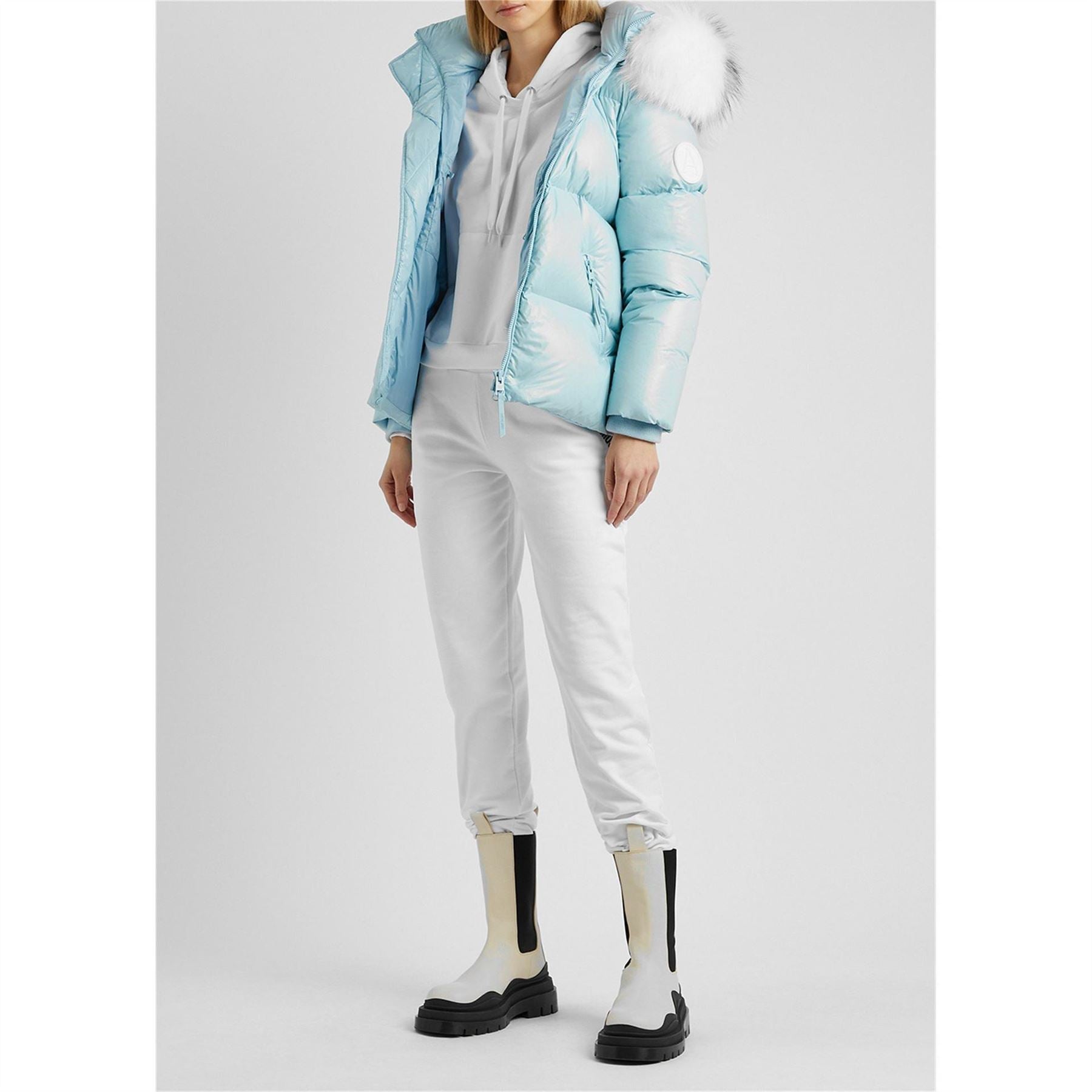 Arctic Army Short Fur Hood Puffer