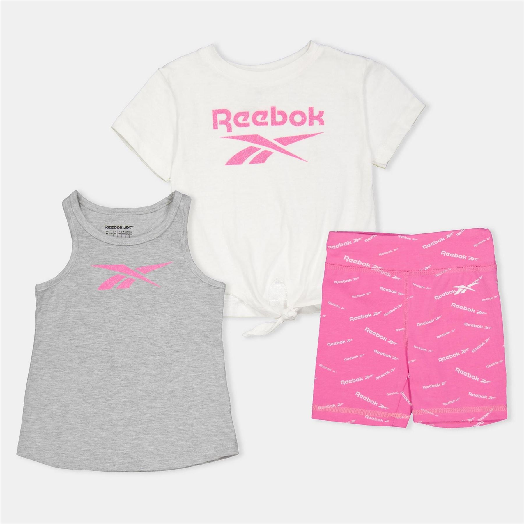 Reebok Crew Neck Short Sleeve T-Shirt and Short Set