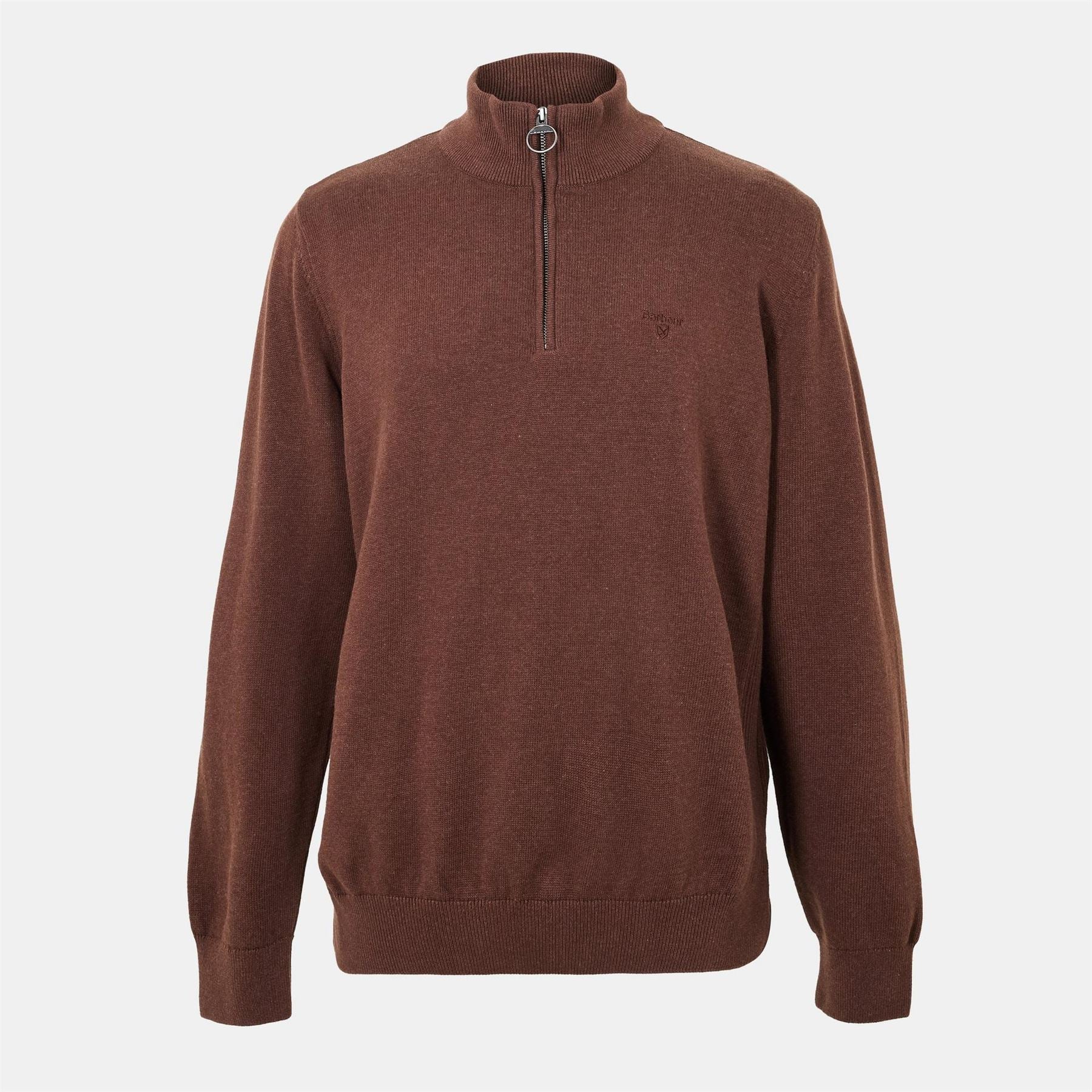 Barbour Half Zip Cotton Knitted Jumper