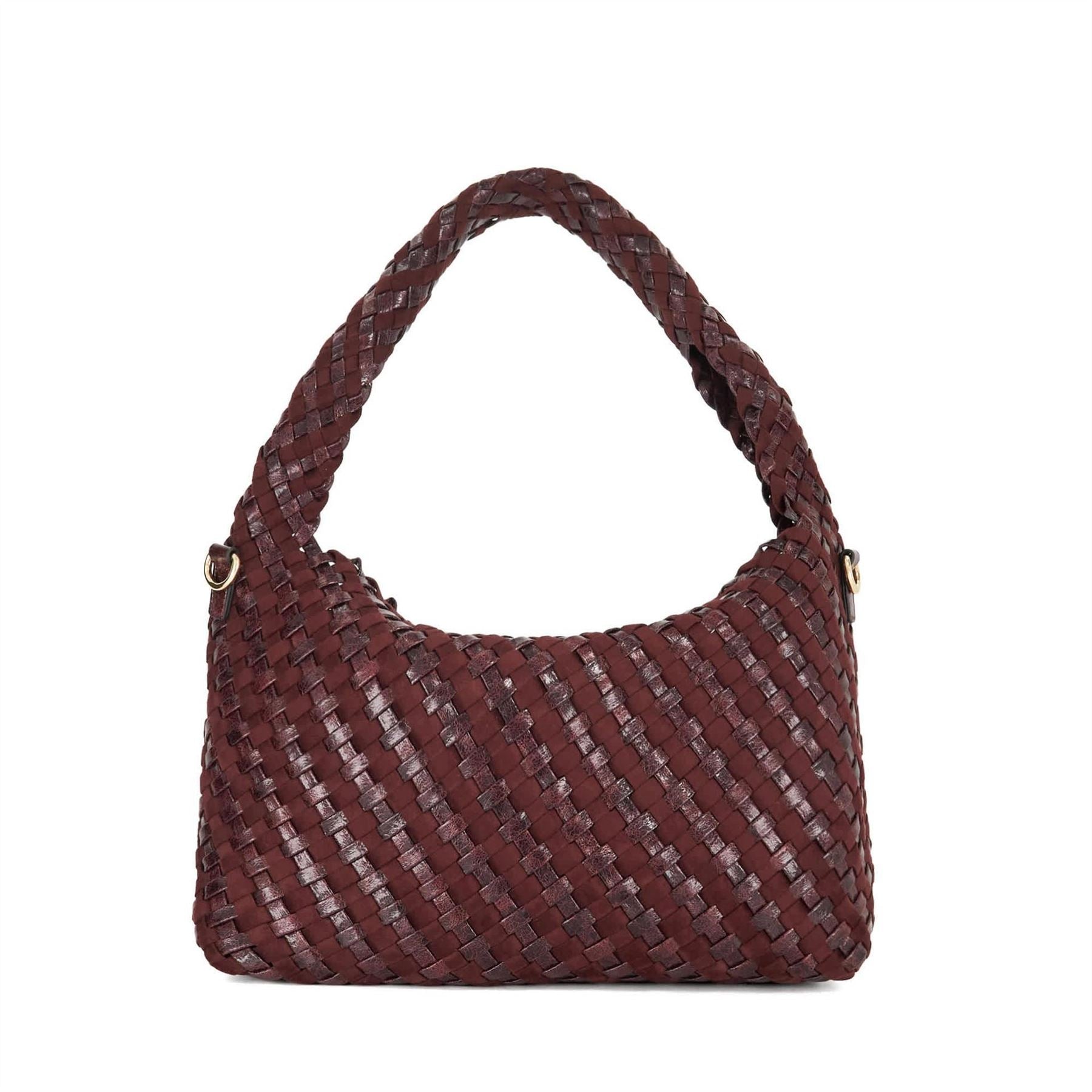 Dune London Delegating Basket Weave Hobo Bag with Chain