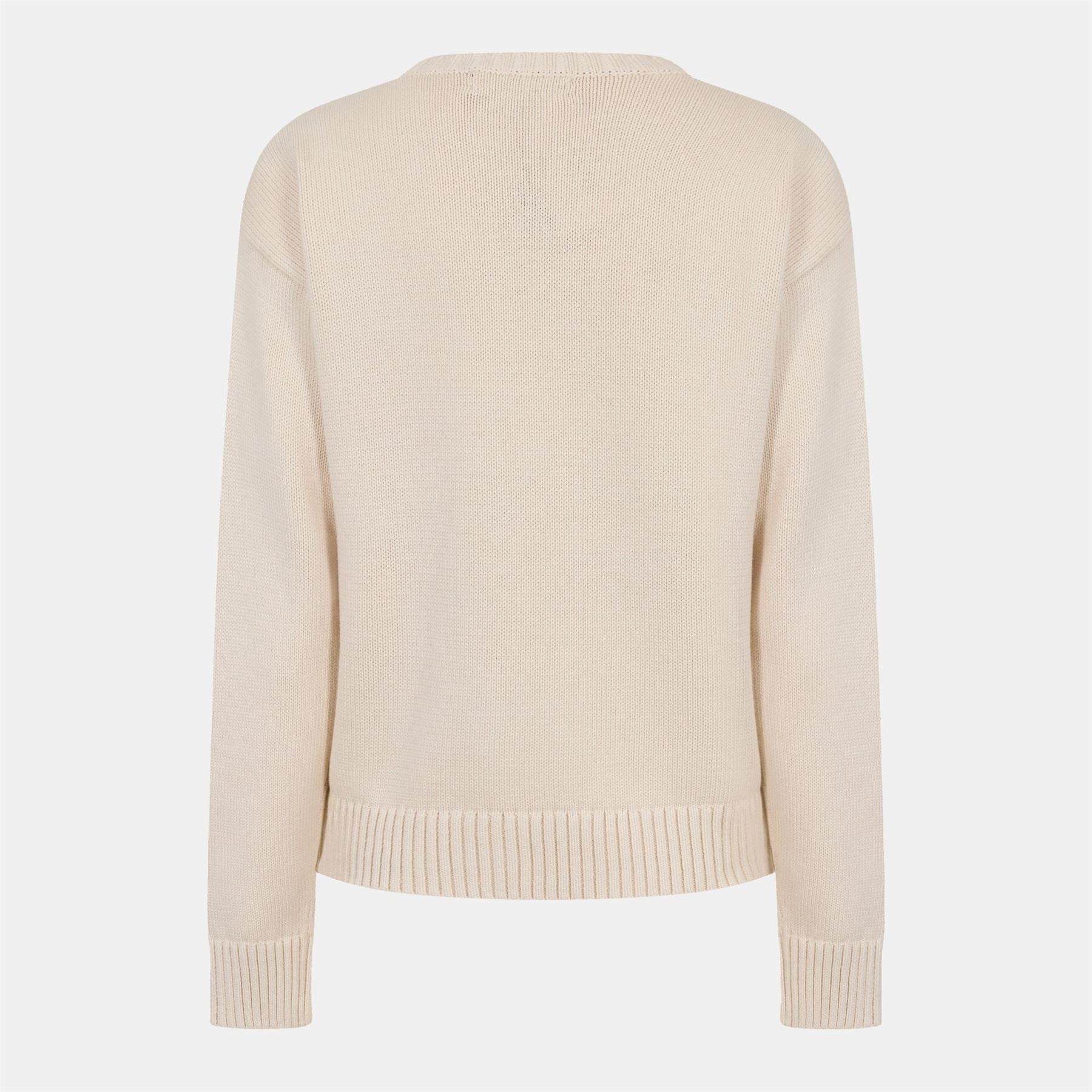 Lauren by Ralph Lauren Crew Neck Long Sleeve Regular Fit Sweater