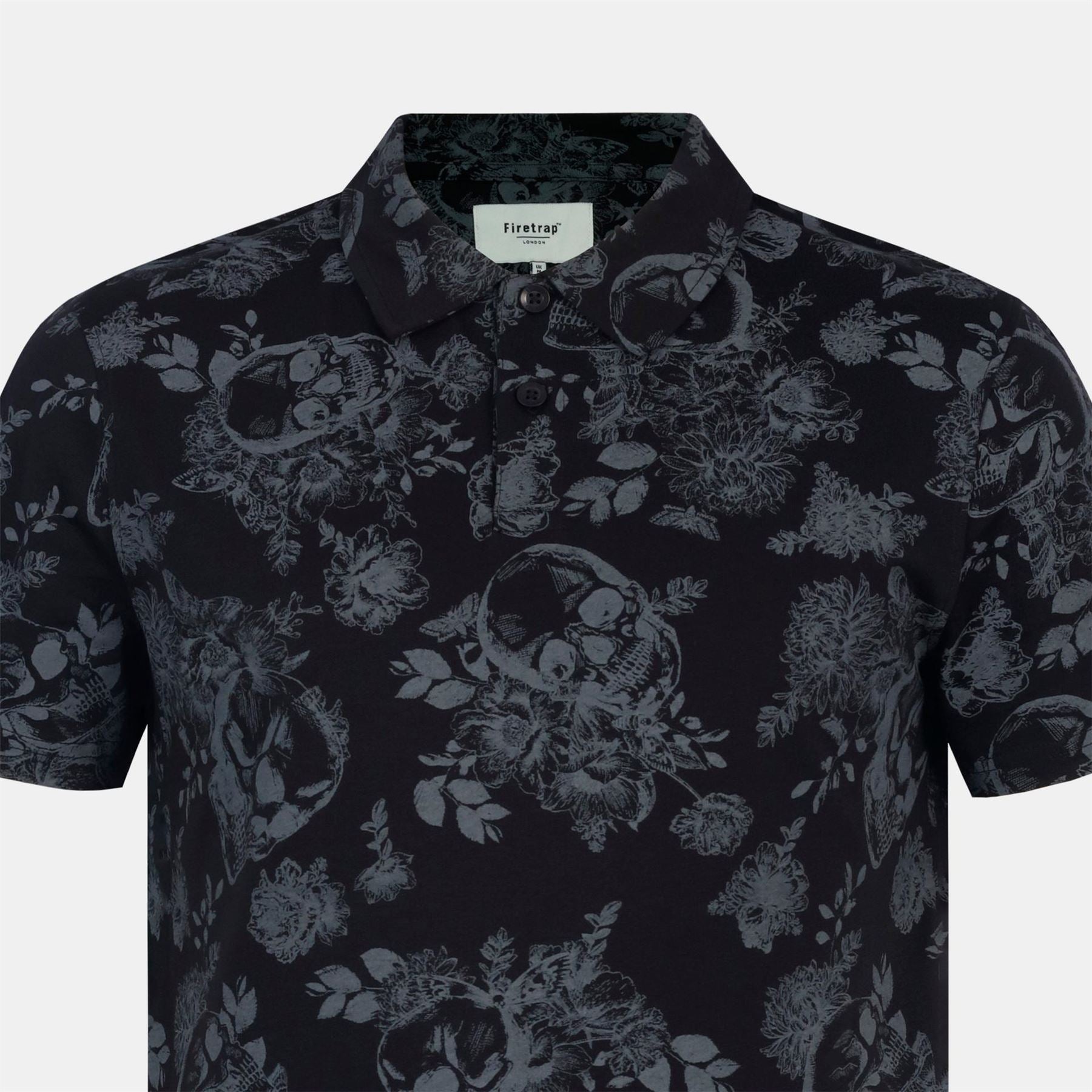 Firetrap Mens All Over Print Polo Top