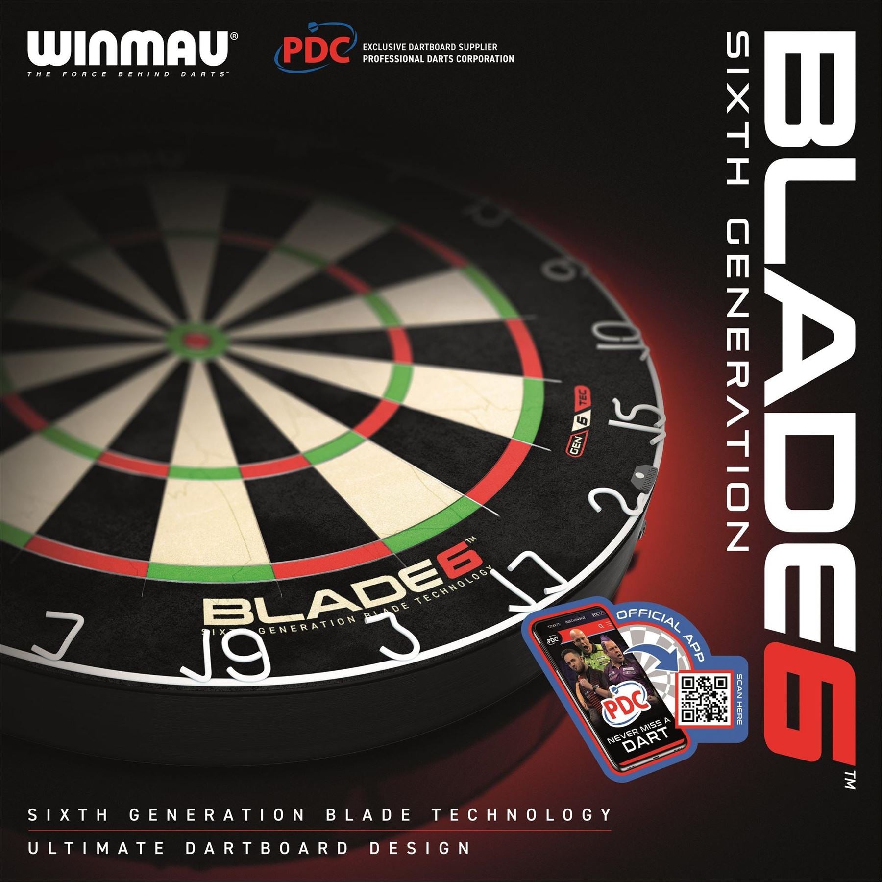 Winmau 6 Dartboard