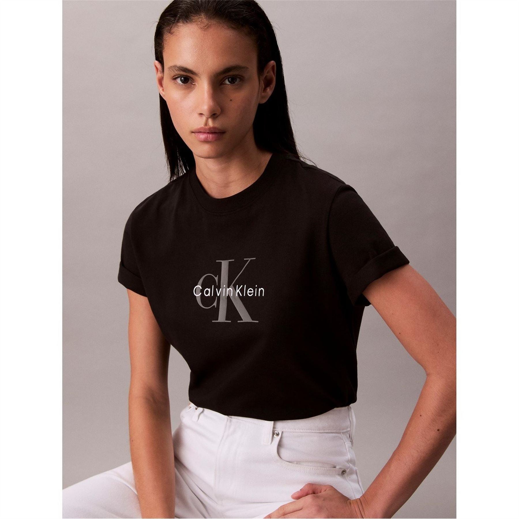 Calvin Klein Jeans Mono Hero Crew Neck Short Sleeve T-Shirt