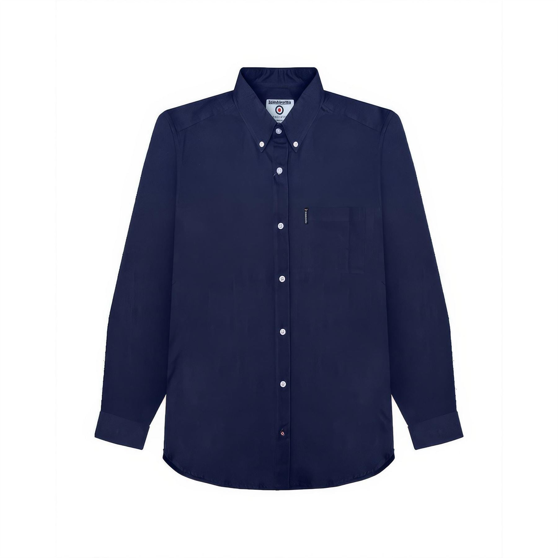 Lambretta Long Sleeve Regular Fit Oxford Shirt
