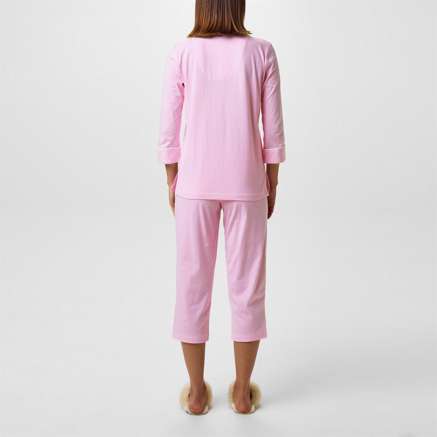 Lauren by Ralph Lauren Classic Notch Long Sleeve Pyjama Set
