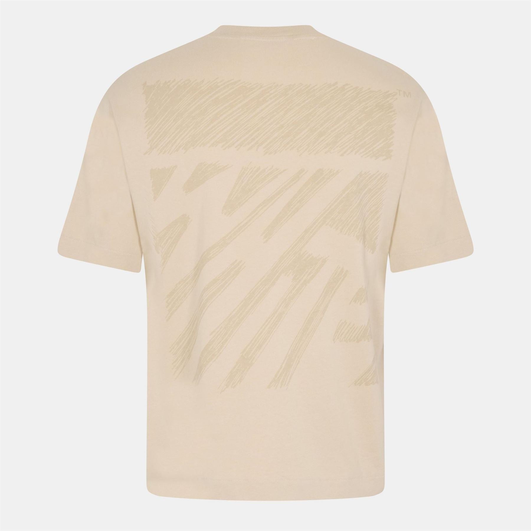 Off White Scribble Skate Short Sleeve Patterned Shirt