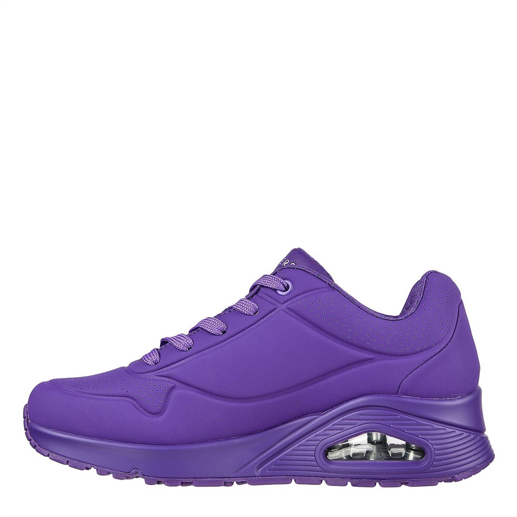 Skechers Durabuck Lace Up Classic Low Top Trainers