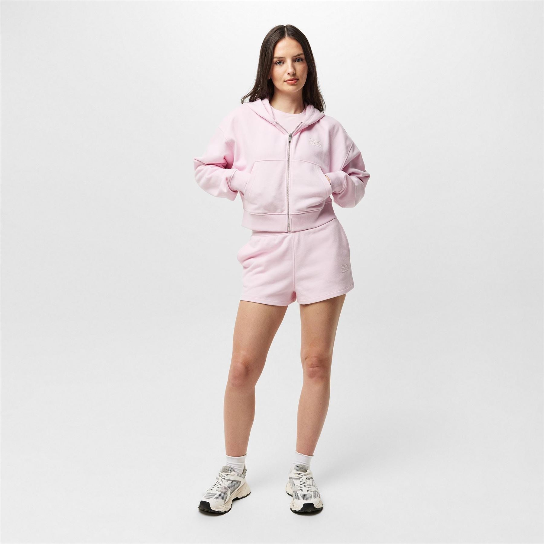 Jack Wills Cropped Relaxed Fit Hooded Sweatshirt