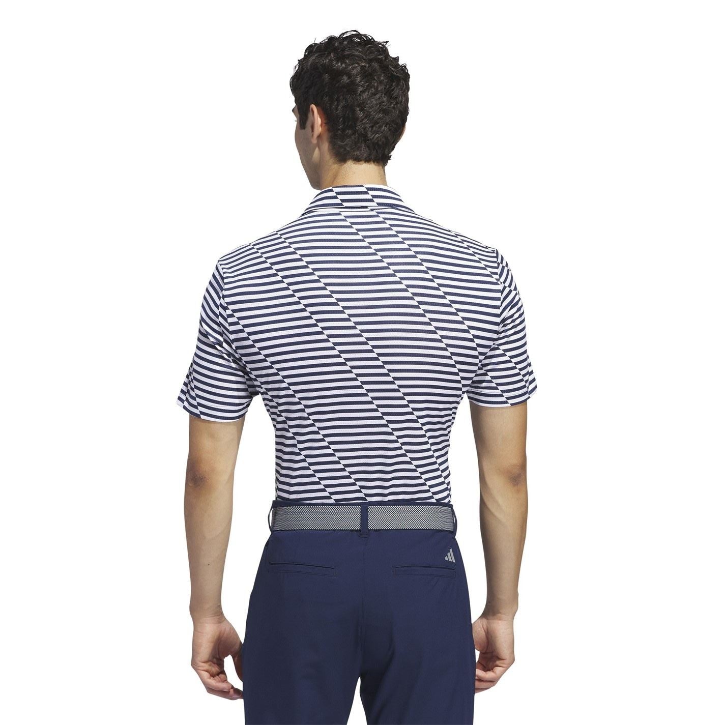 adidas Mesh Print Regular Fit Polo Shirt