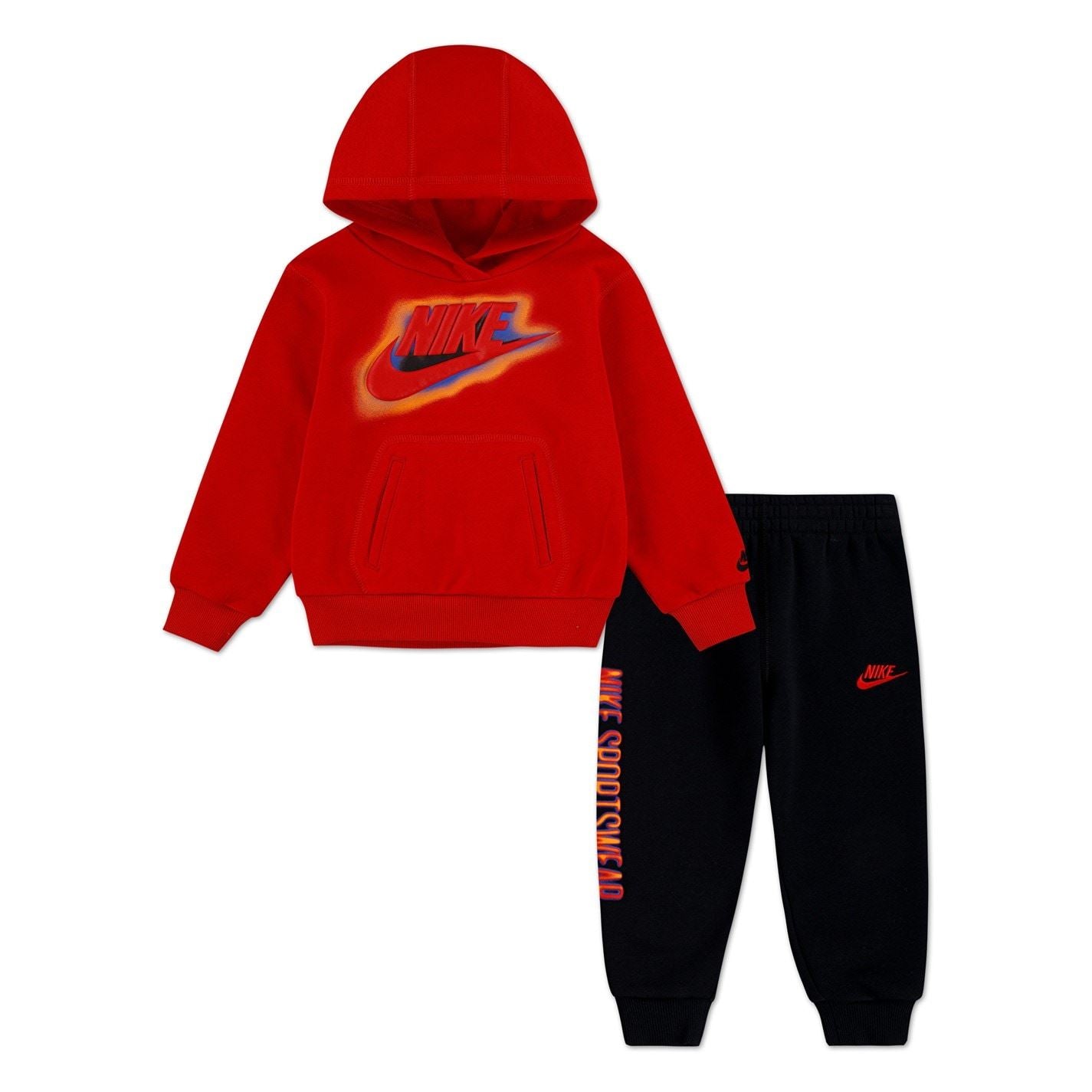 Nike Hooded Neck Ribbed Cuff Top Pant Set
