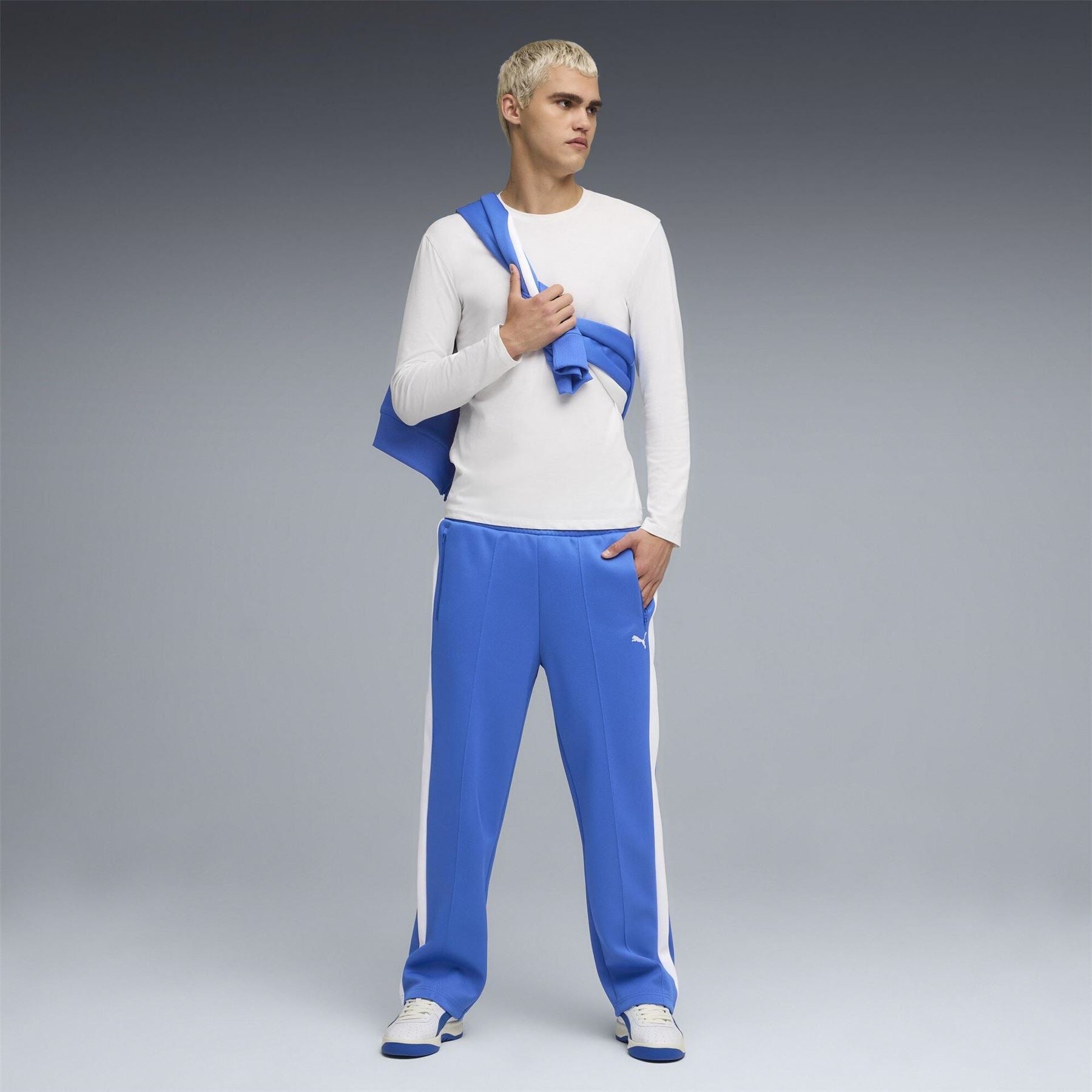 Puma Always On Relaxed Straight Open Hem Woven Tracksuit Joggers