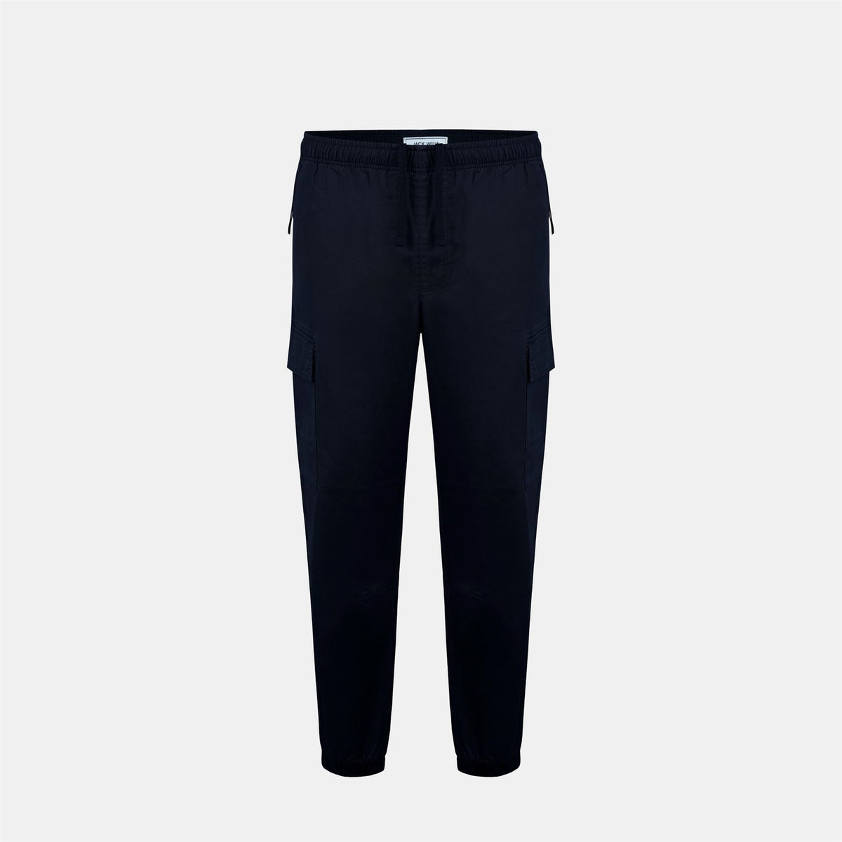 Jack Wills Solid Patterned Elastic Cuff Cargo Combat Pants