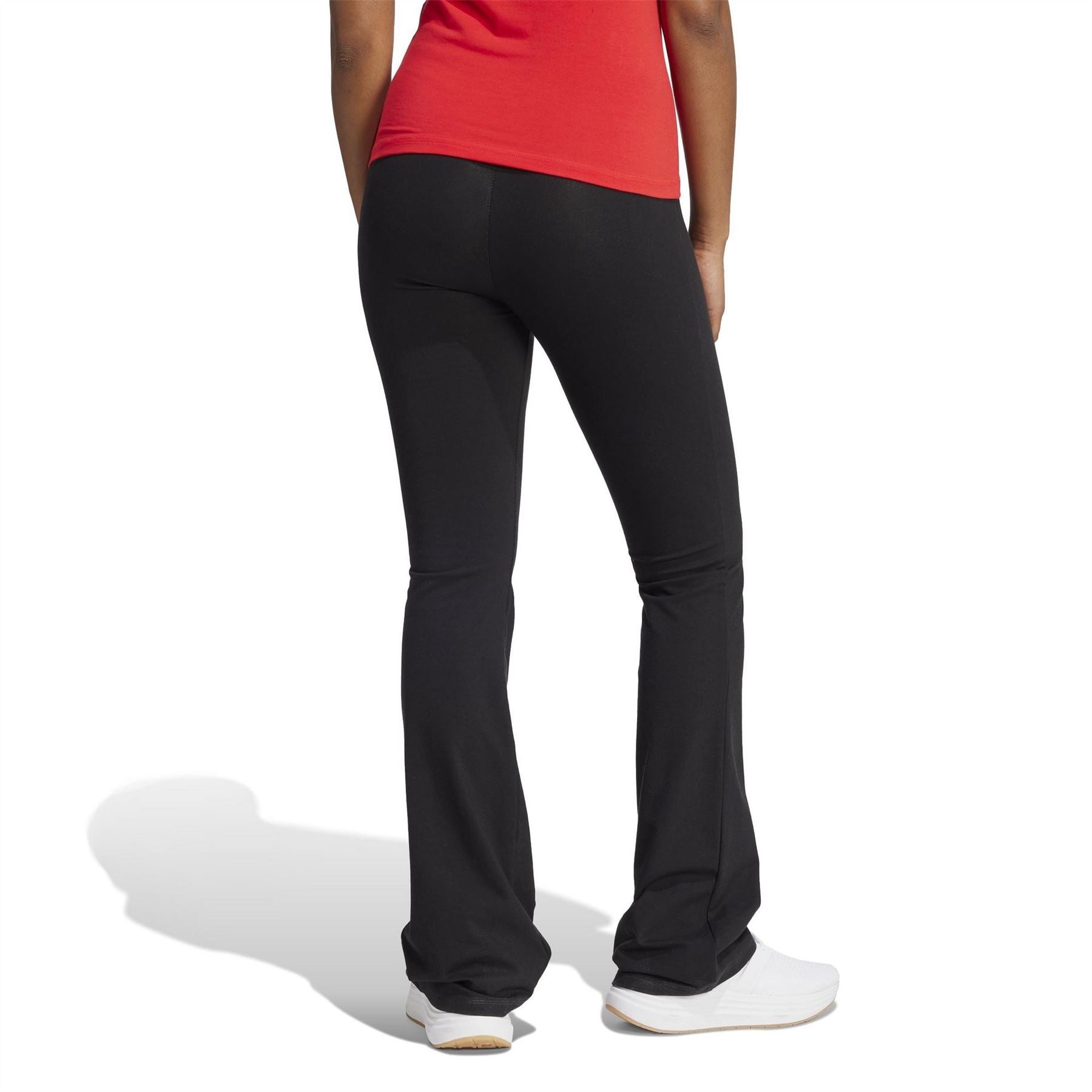 adidas Womens Small Logo Flared Leggings