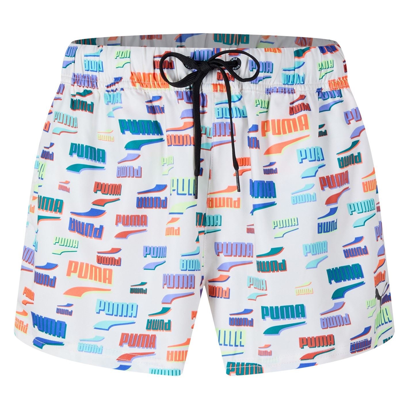 Puma All Over Logo Swim Trunk