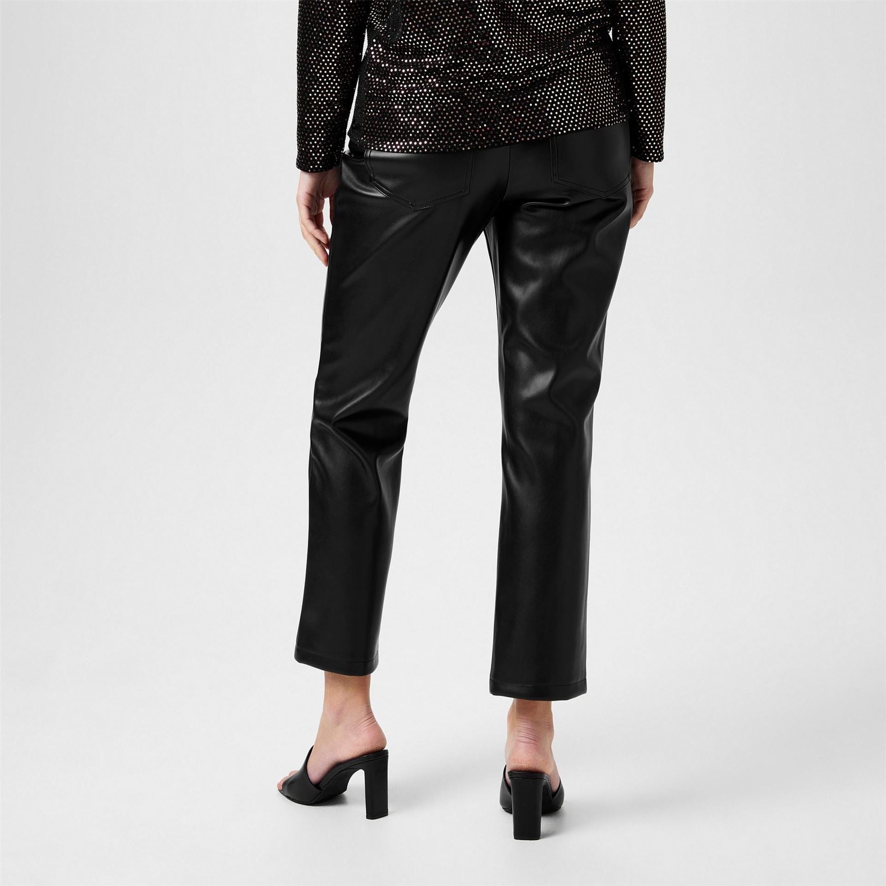Biba Pu Straight Leg Trouser