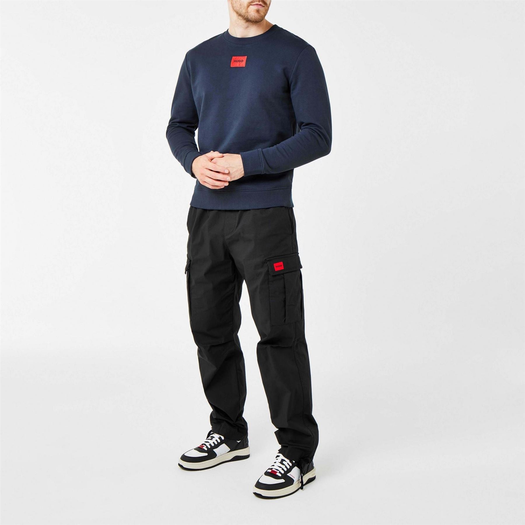 Hugo HUGO Long Sleeve Contemporary Sweatshirt   Crew Neck (Diragol)