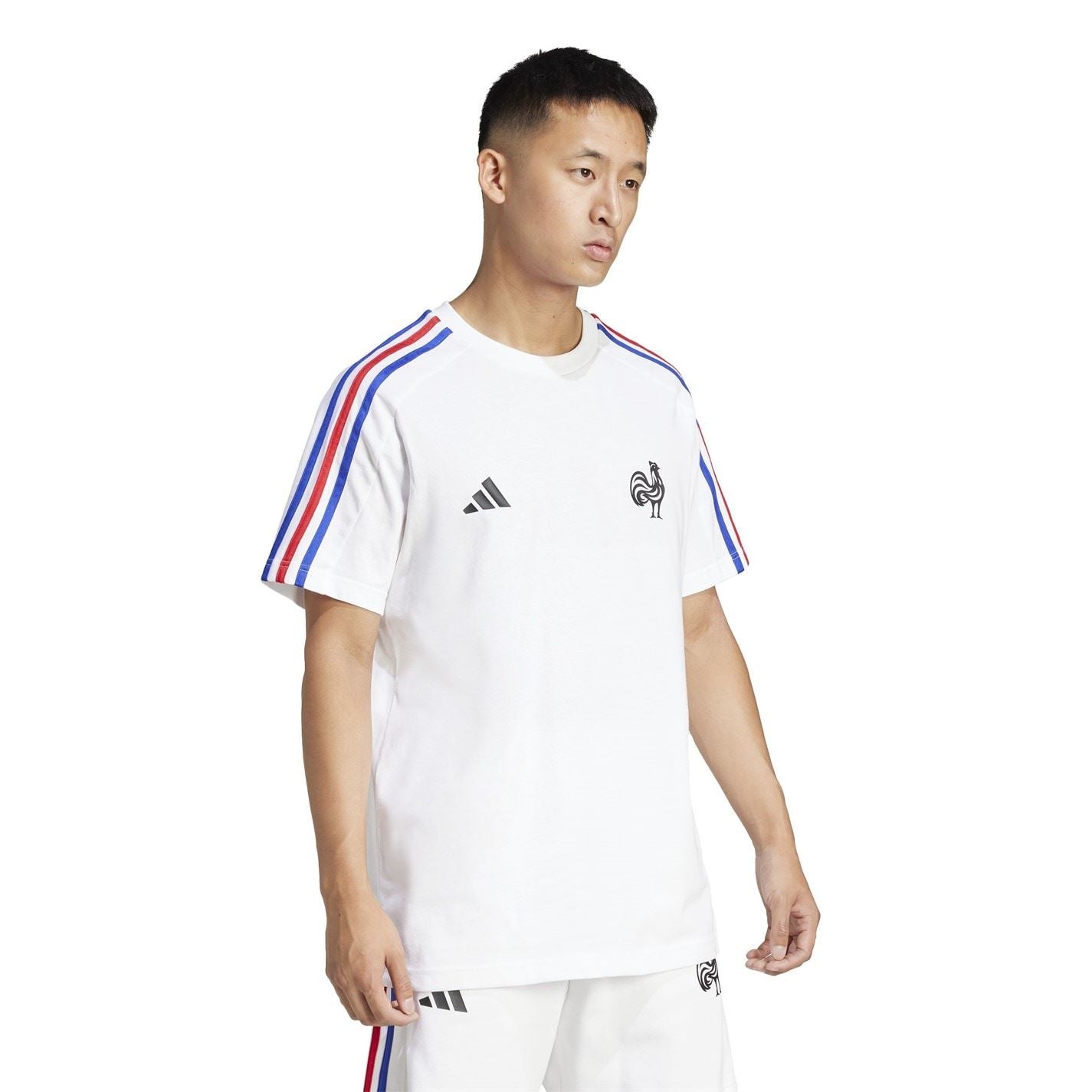 adidas Mens France Essentials 3 Stripes T-Shirt