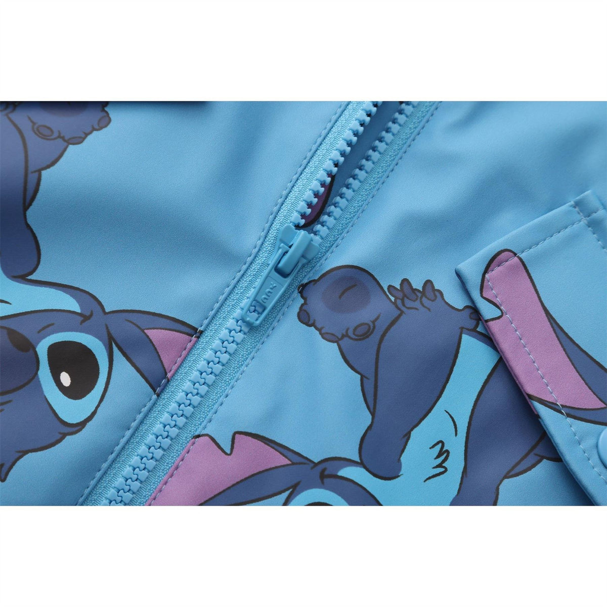 Character  Disney Print Waterproof Long Sleeve Hooded Rain Anorak