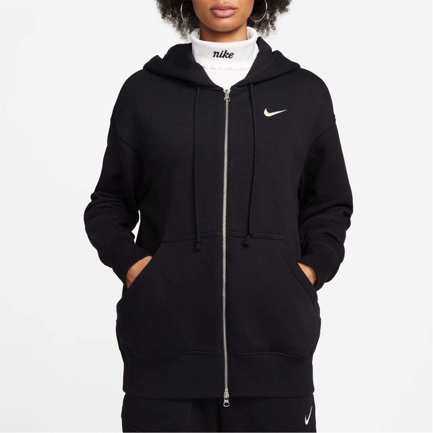 Nike Womens Sportswear Phoenix Fleece Oversized Full Zip Hoodie