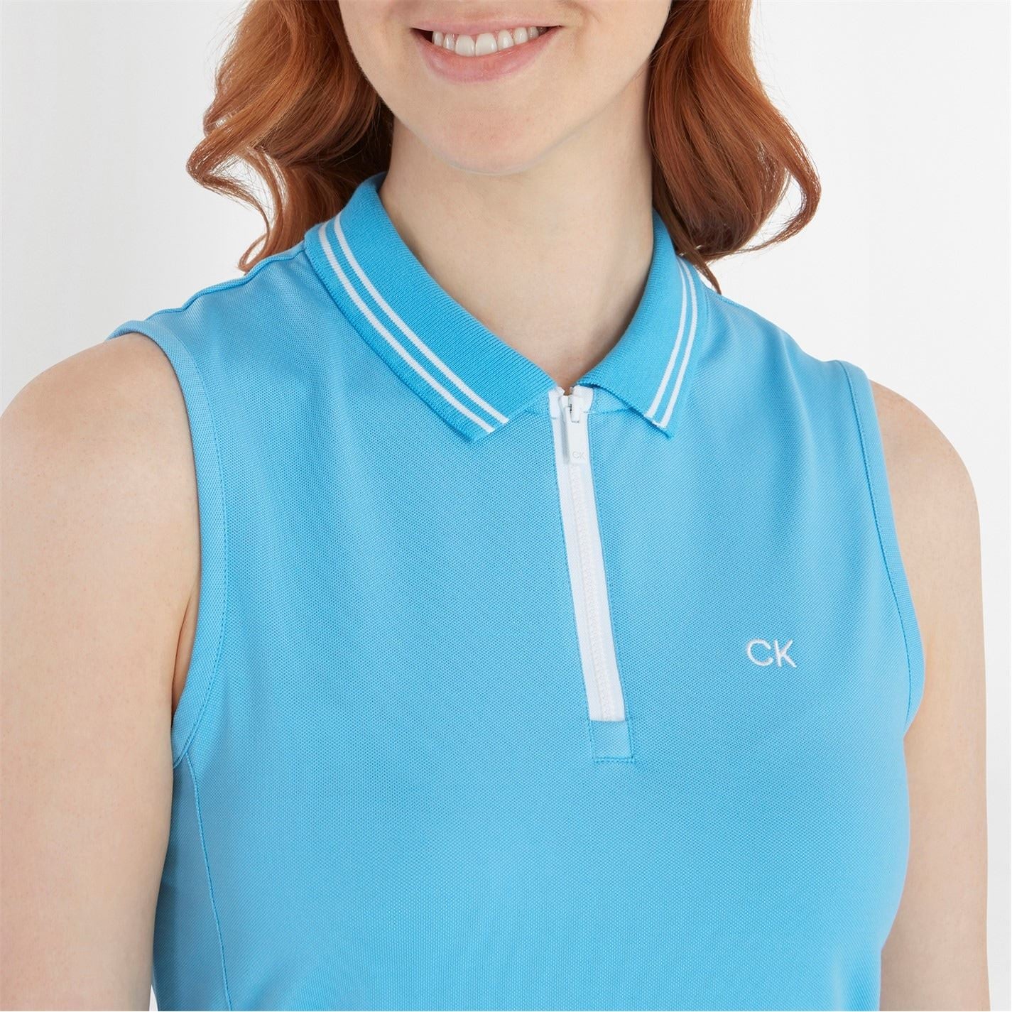 Calvin Klein Golf G Collared Neck Knee Length Shift Dress