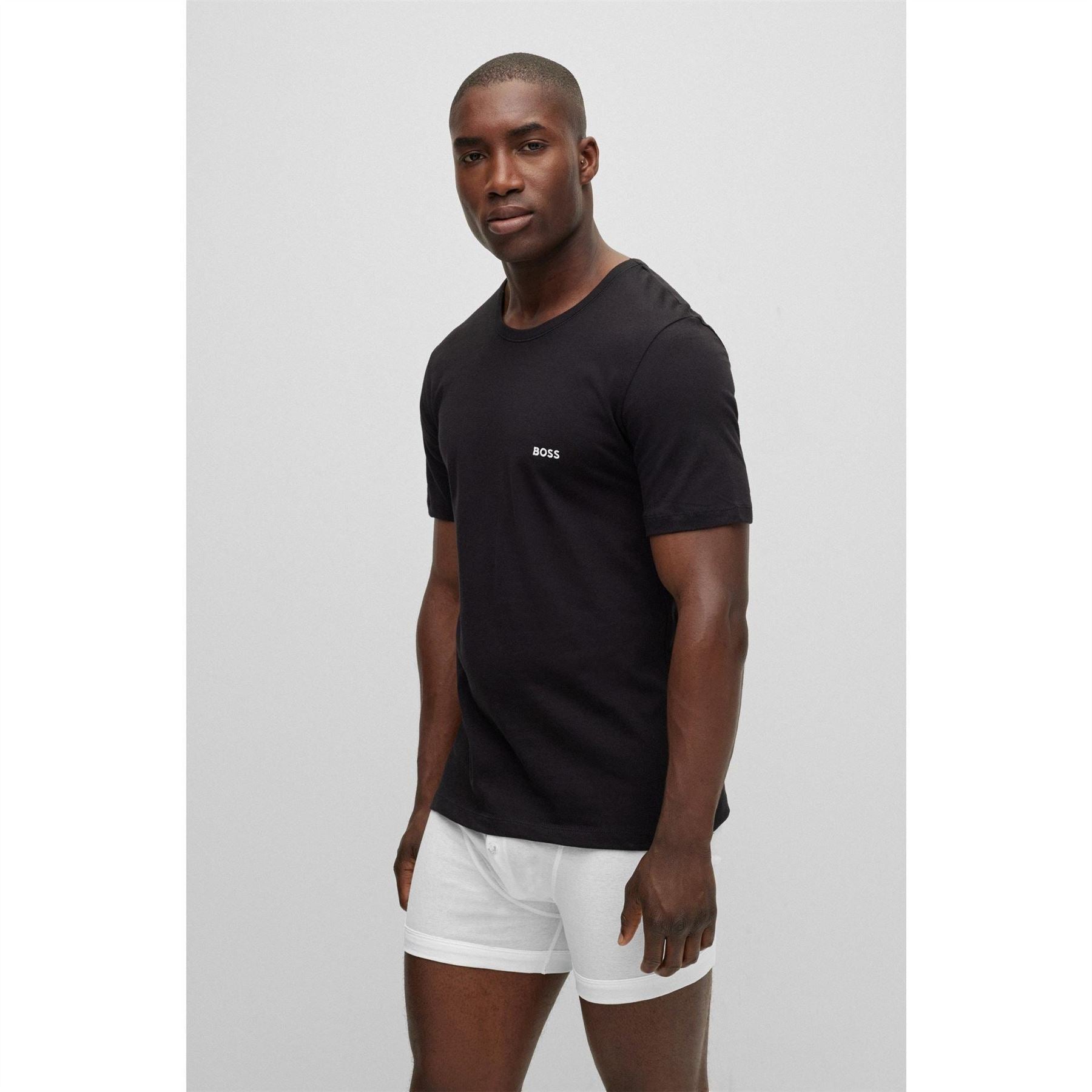 Boss BOSS Bodywear 3 Pack Premium Cotton T Shirts   Crew Neck