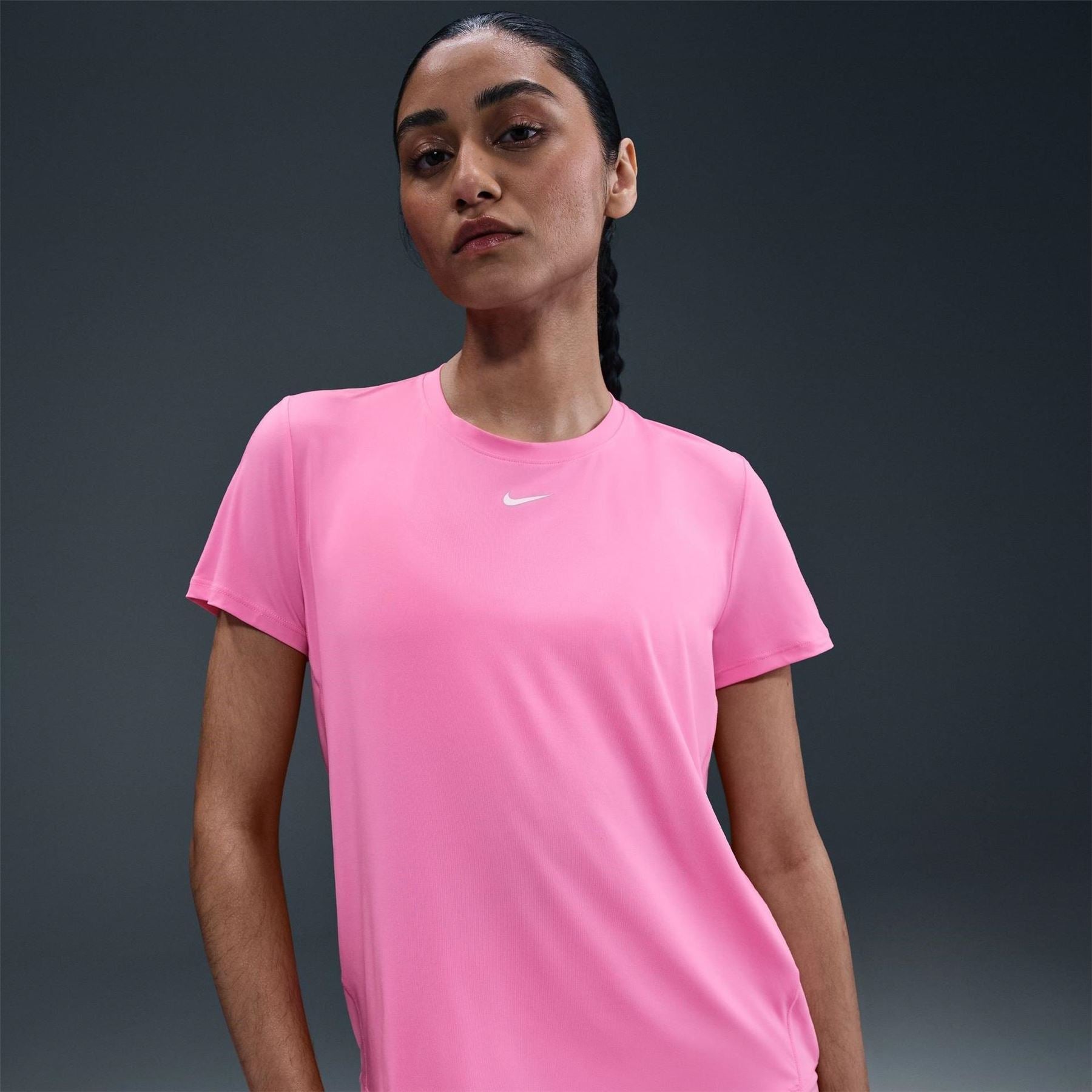 Nike Womens Dri Fit One Standard Fit Short Sleeve Top