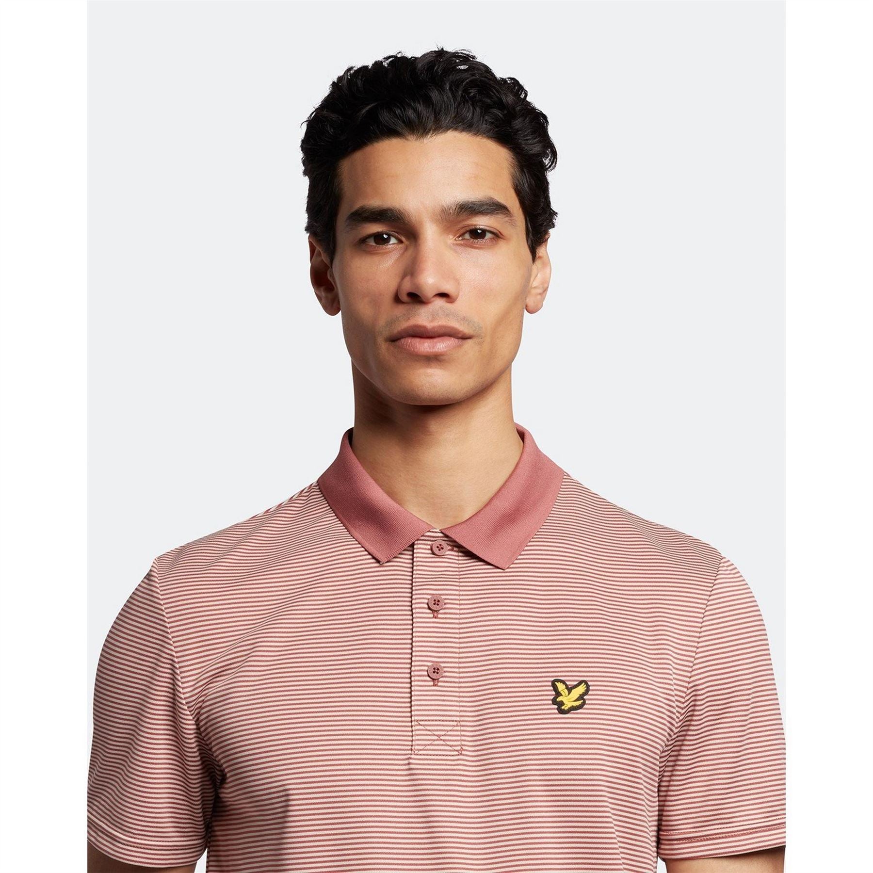 Lyle and Scott Microstripe Polo Shirt