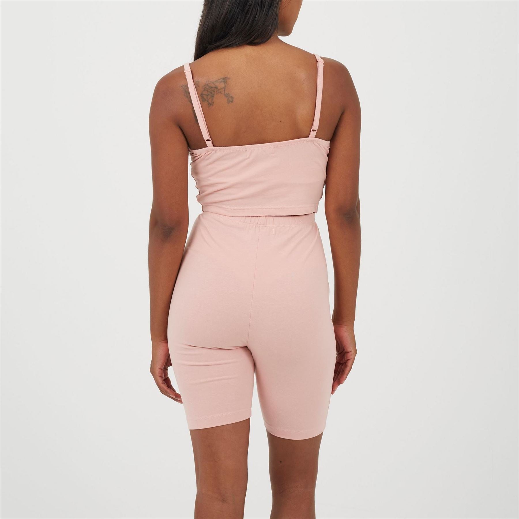 Brave Soul Womens Strappy Vest  And  Shorts Lounge Set