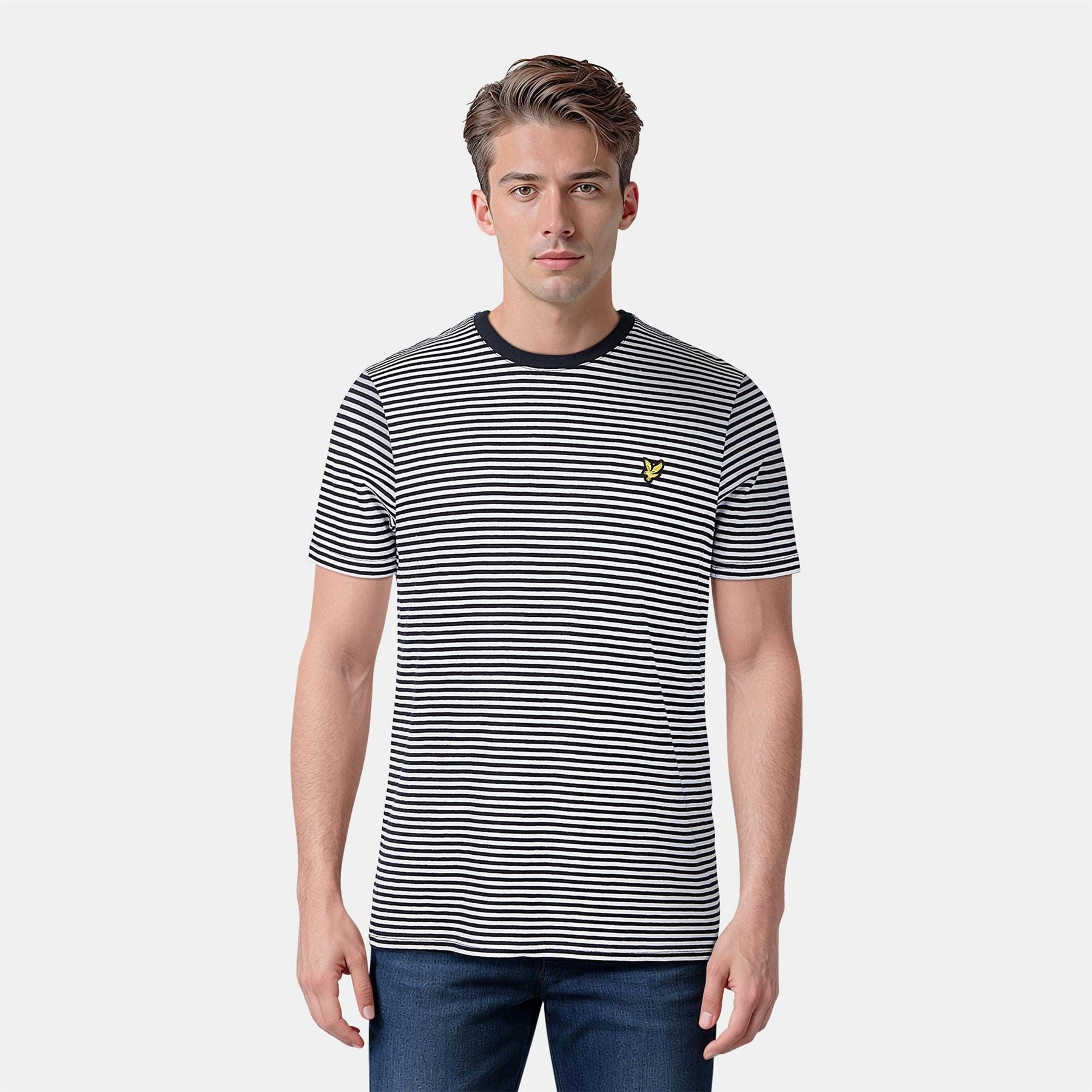 Lyle and Scott Stripe Regular Fit T-Shirt