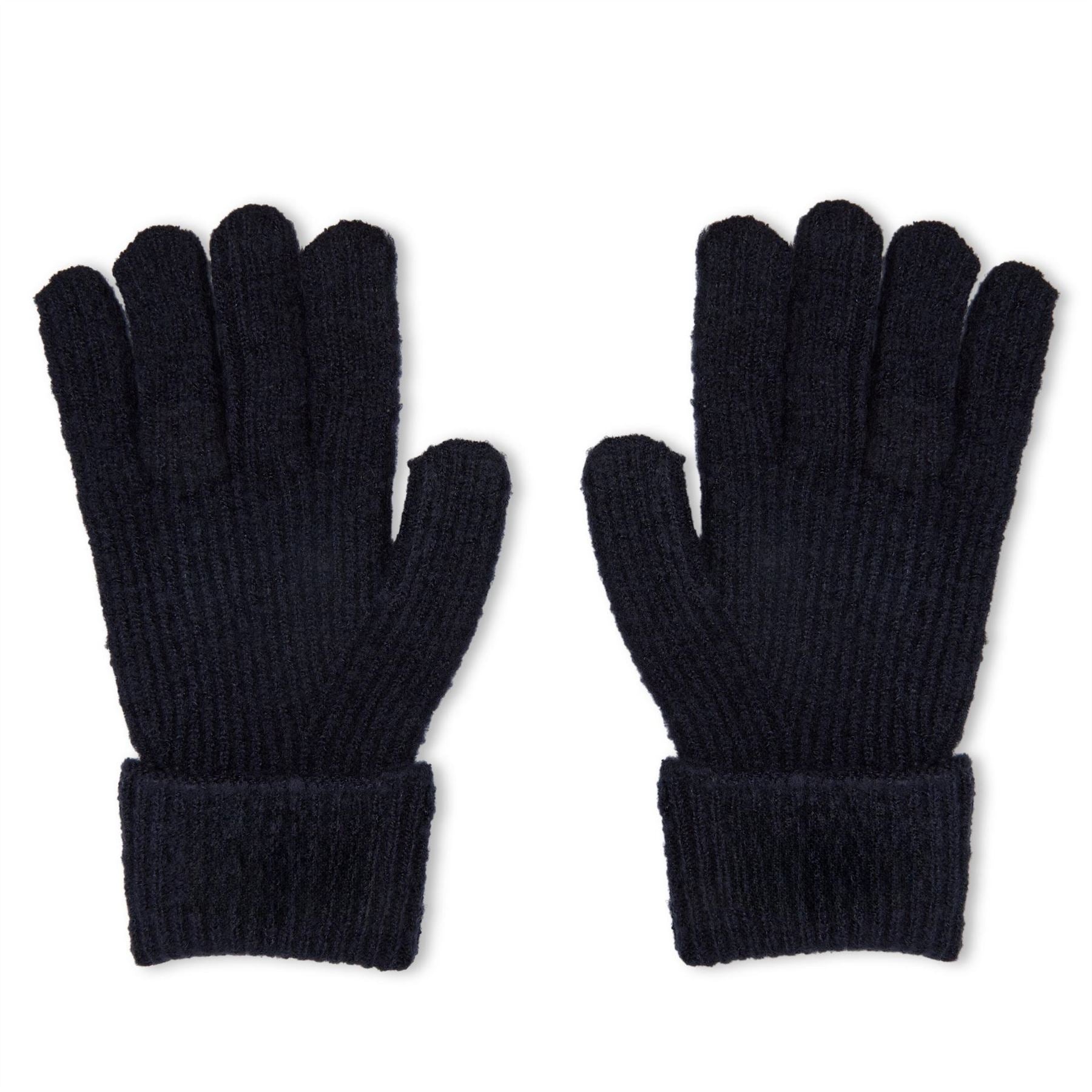 Jack Wills Adults Knitted Fleece Gloves