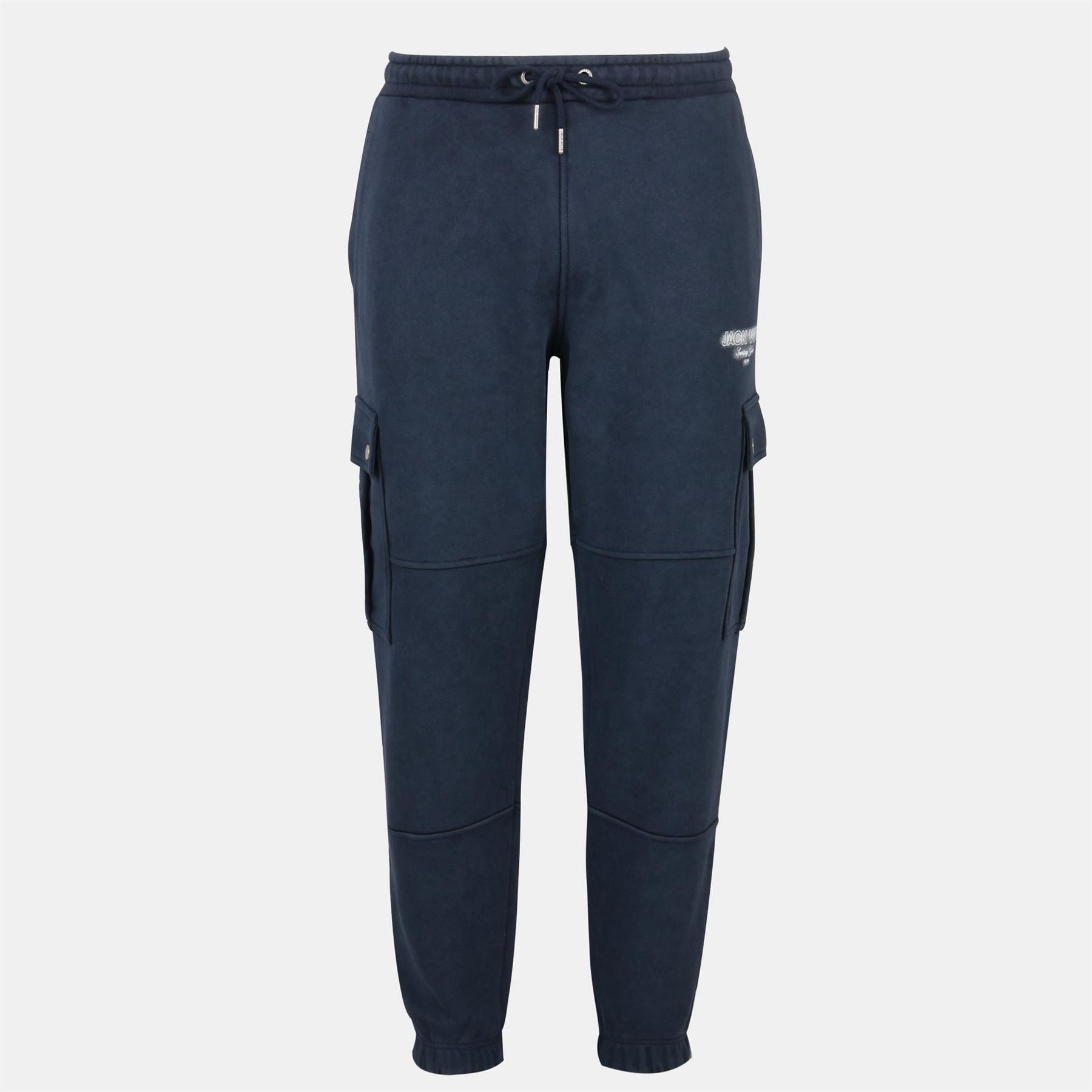 Jack Wills Script Cargo Cotton Ribbed Cuffs Joggers
