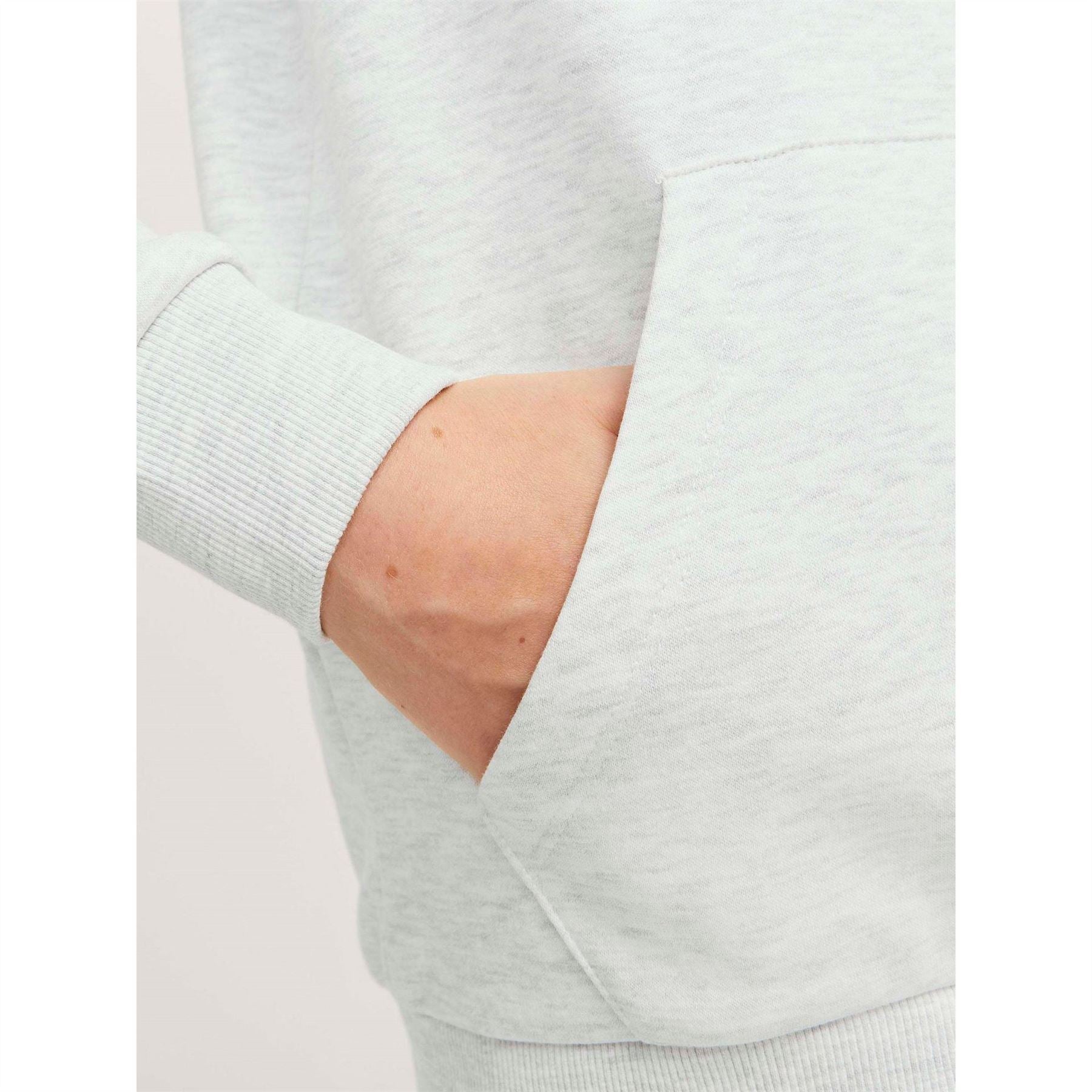 Jack and Jones Lettering Hooded Neck Long Sleeve Varsity Sweatshirt
