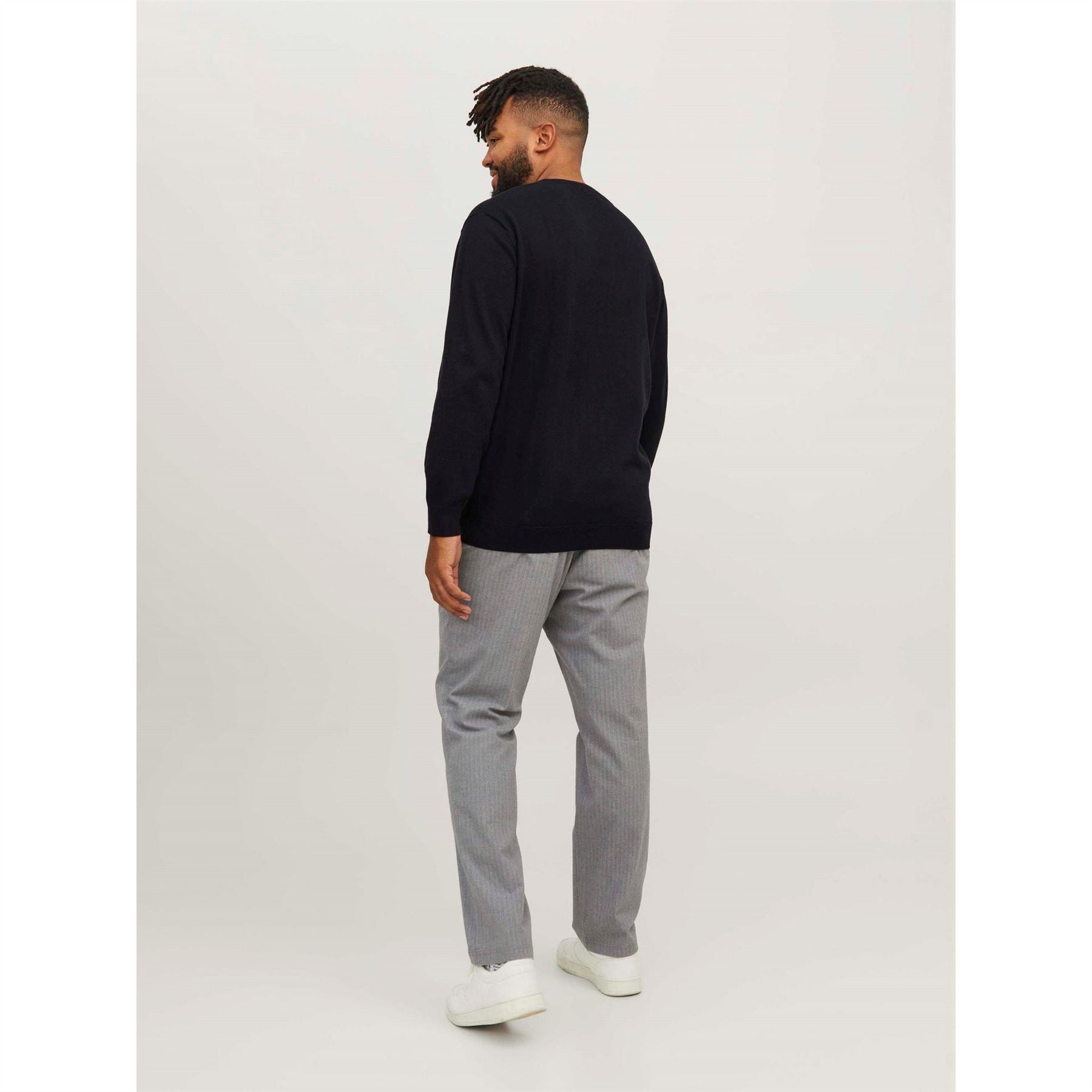 Jack and Jones Plus Crew Neck Long Sleeve Sweater