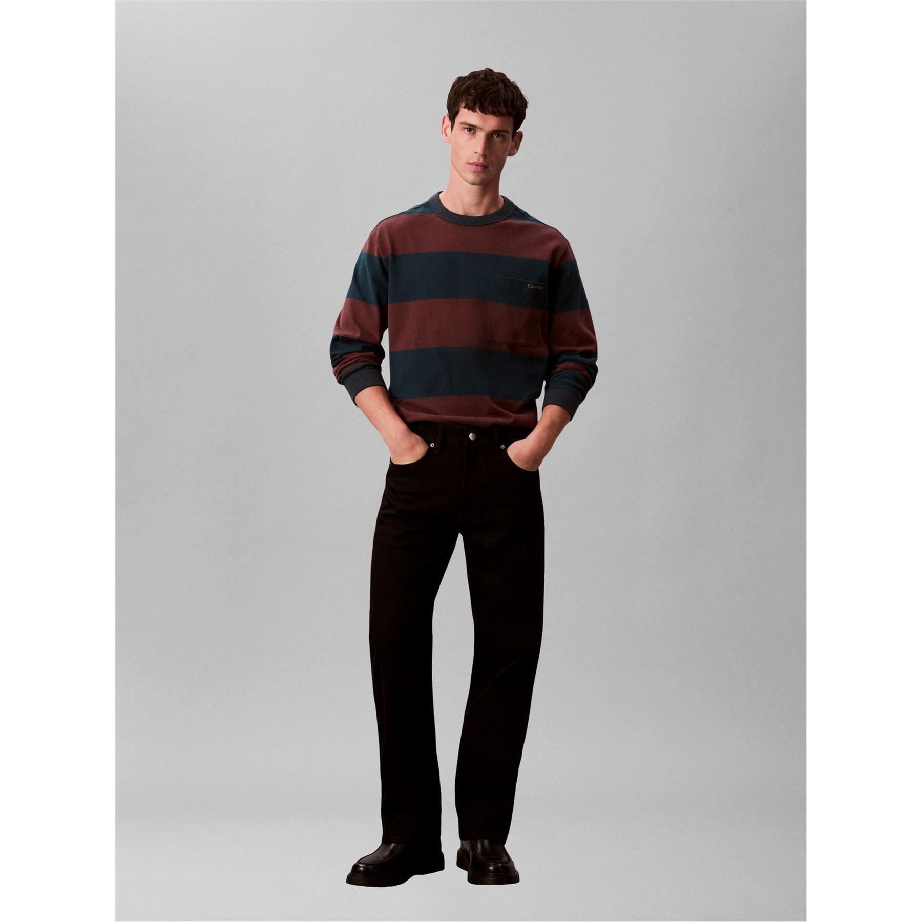Calvin Klein Jeans Suede Stripe T-Shirt