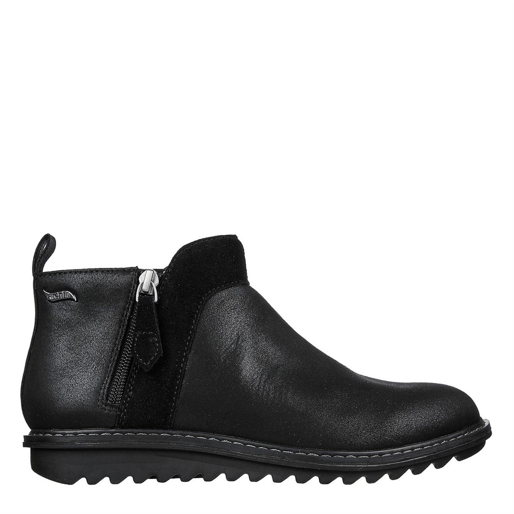 Skechers Arch Fit Ankle Boots with Side Zipper