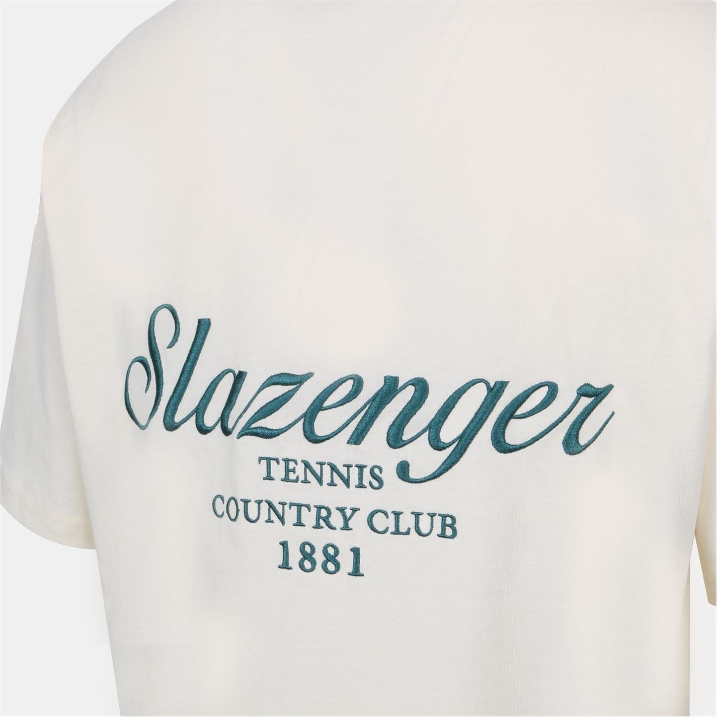 Slazenger Tennis Oversize Fit Embroidered Lettering T-Shirt