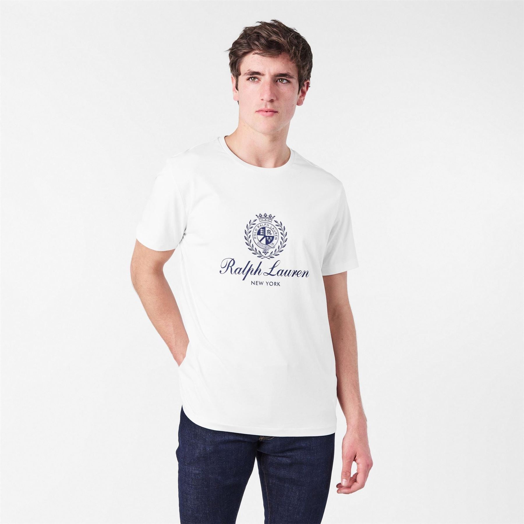 Polo Ralph Lauren Crest Logo Print Regular Fit Crew Neck T-Shirt