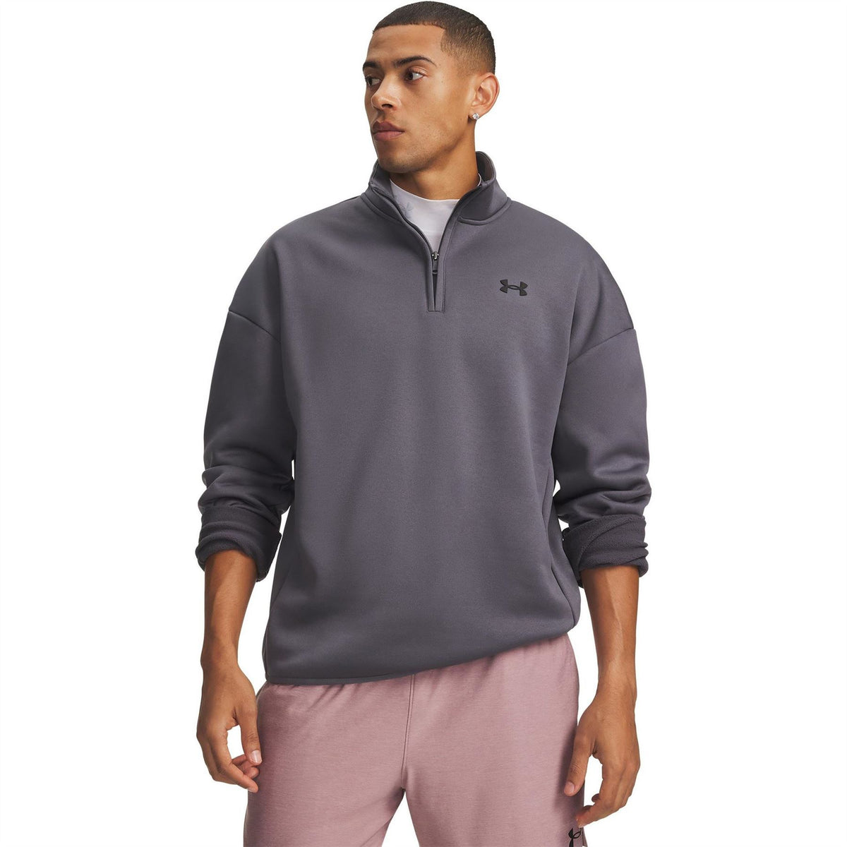 Under Armour Mens Half Zip Fleece Top
