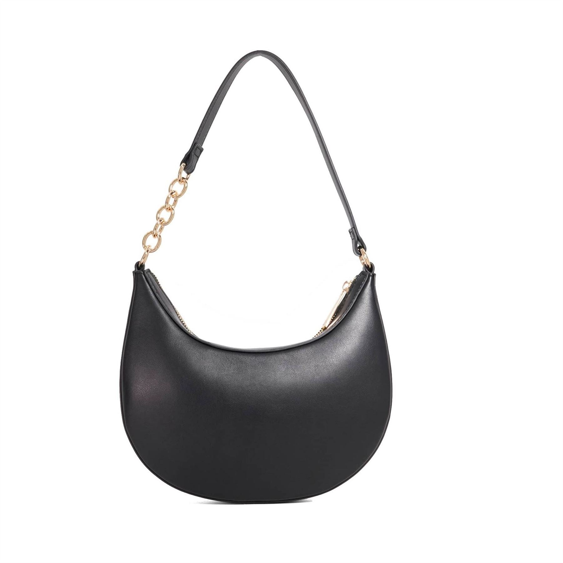 Dune London Diversion Marble Patterned Crescent Hobo Bag