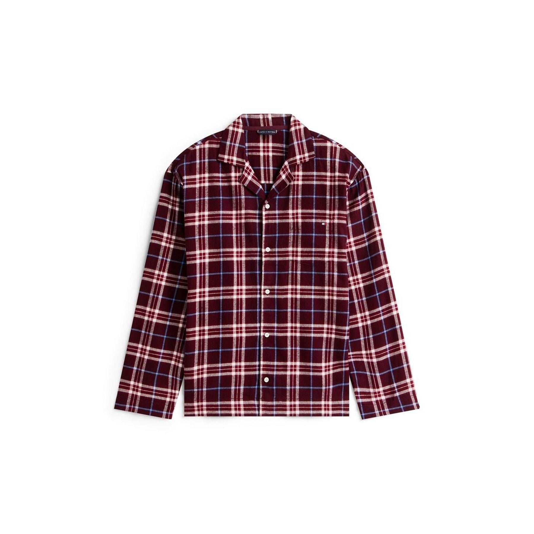 Tommy Hilfiger Collared Neck Long Sleeve Pyjama Set