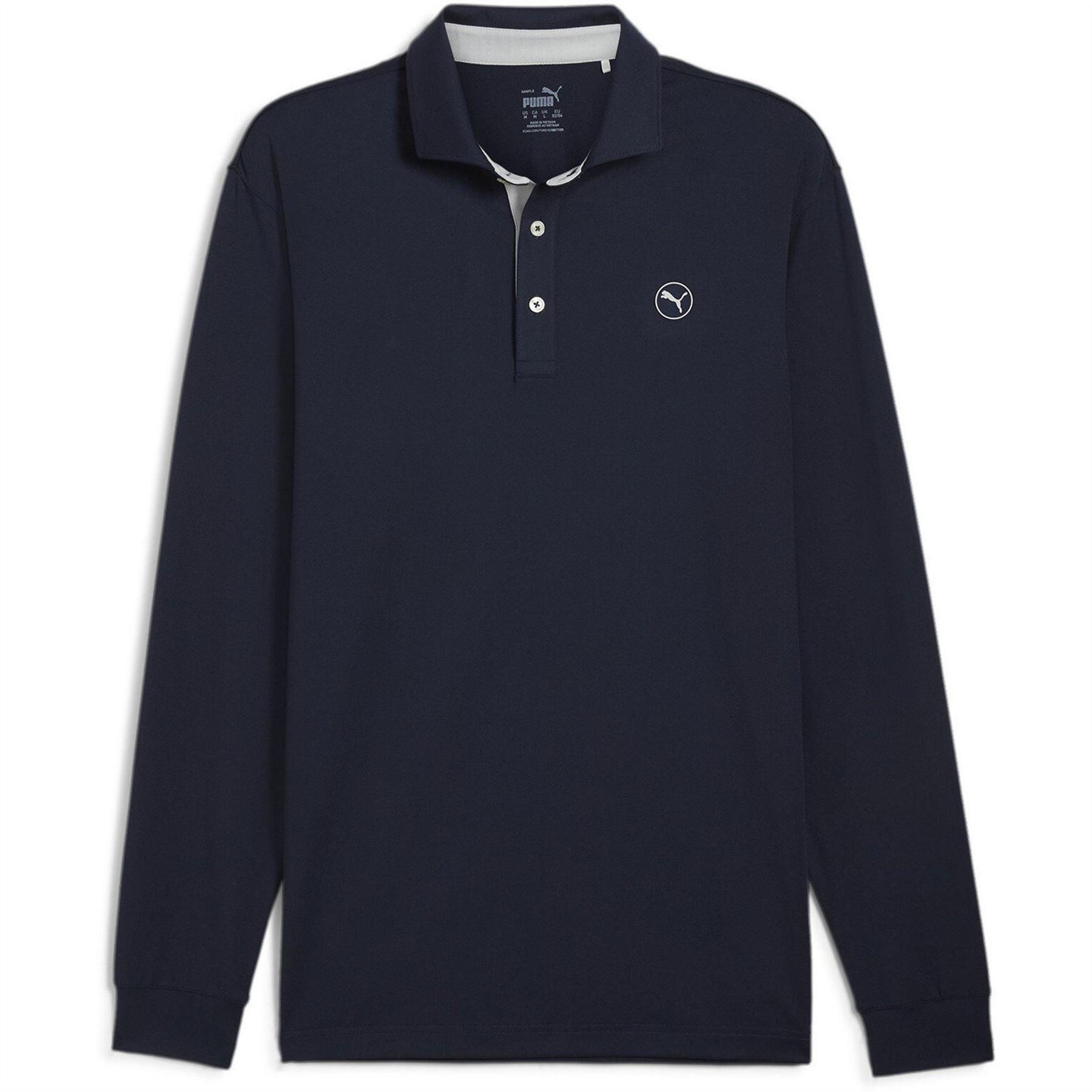Puma Cloudspun Long Sleeve Midweight Performance Polo Shirt