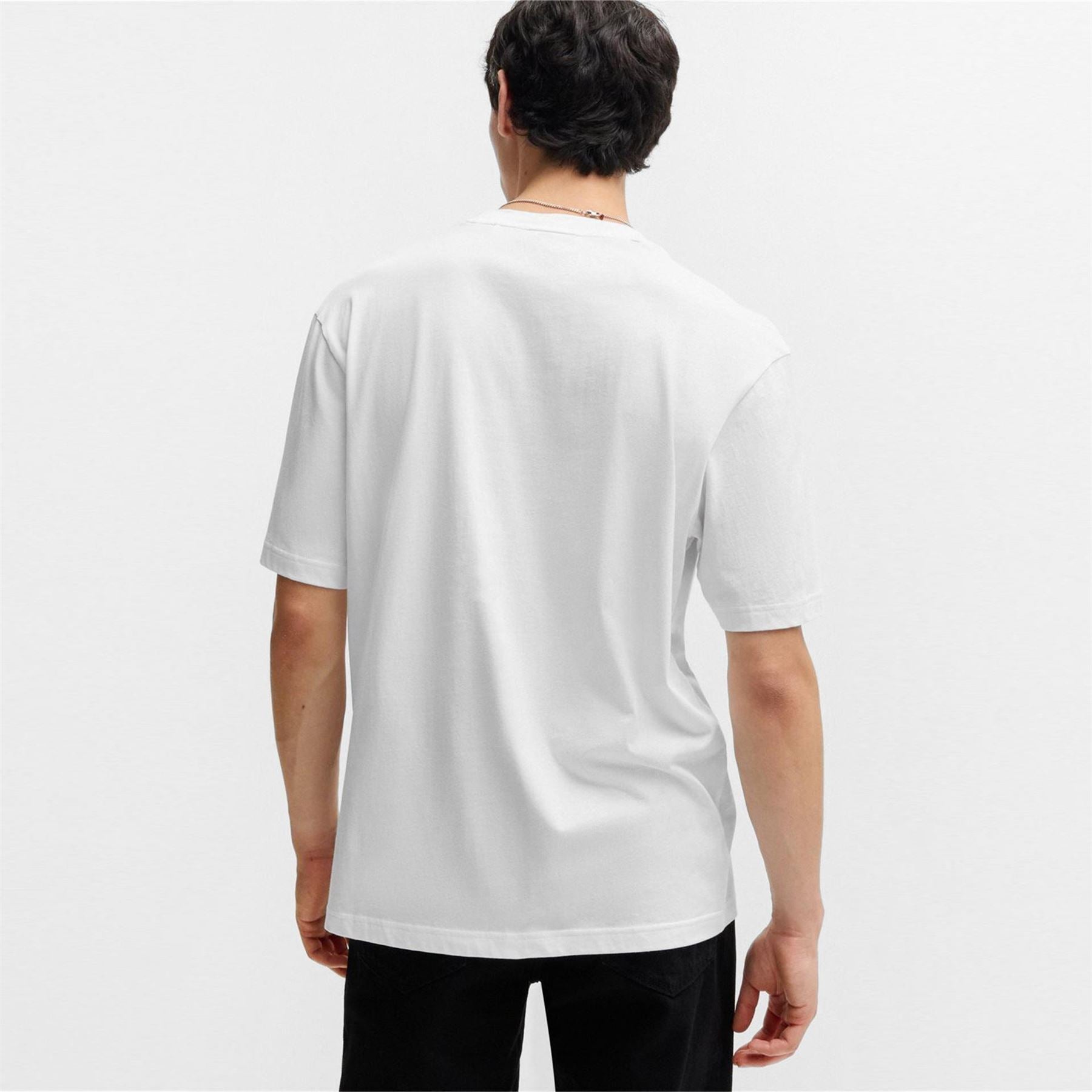 Hugo Regular Fit Crew Neck Lettering T-Shirt