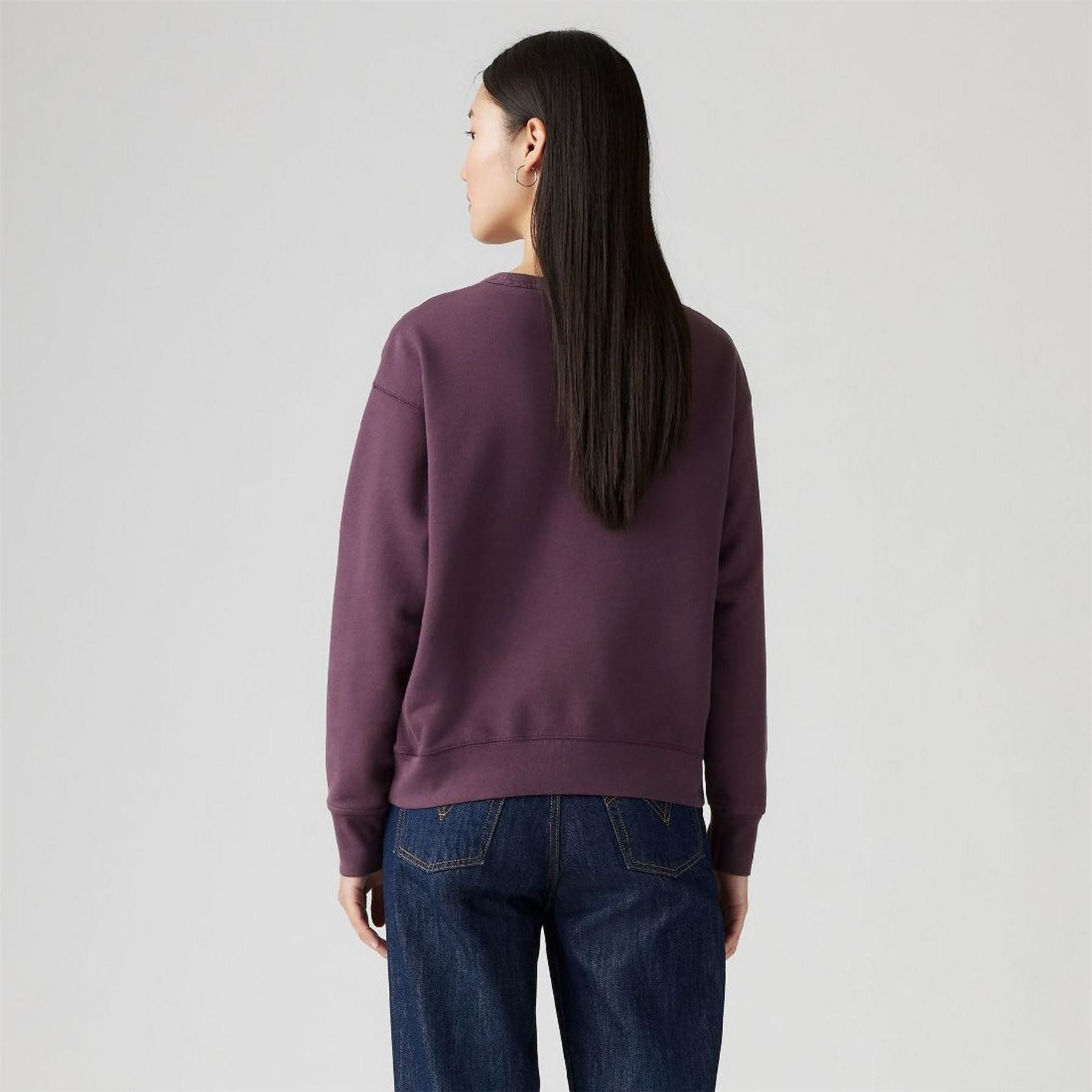 Levis Lacoste Lettering Graphic Crew Neck Long Sleeve Sweatshirt