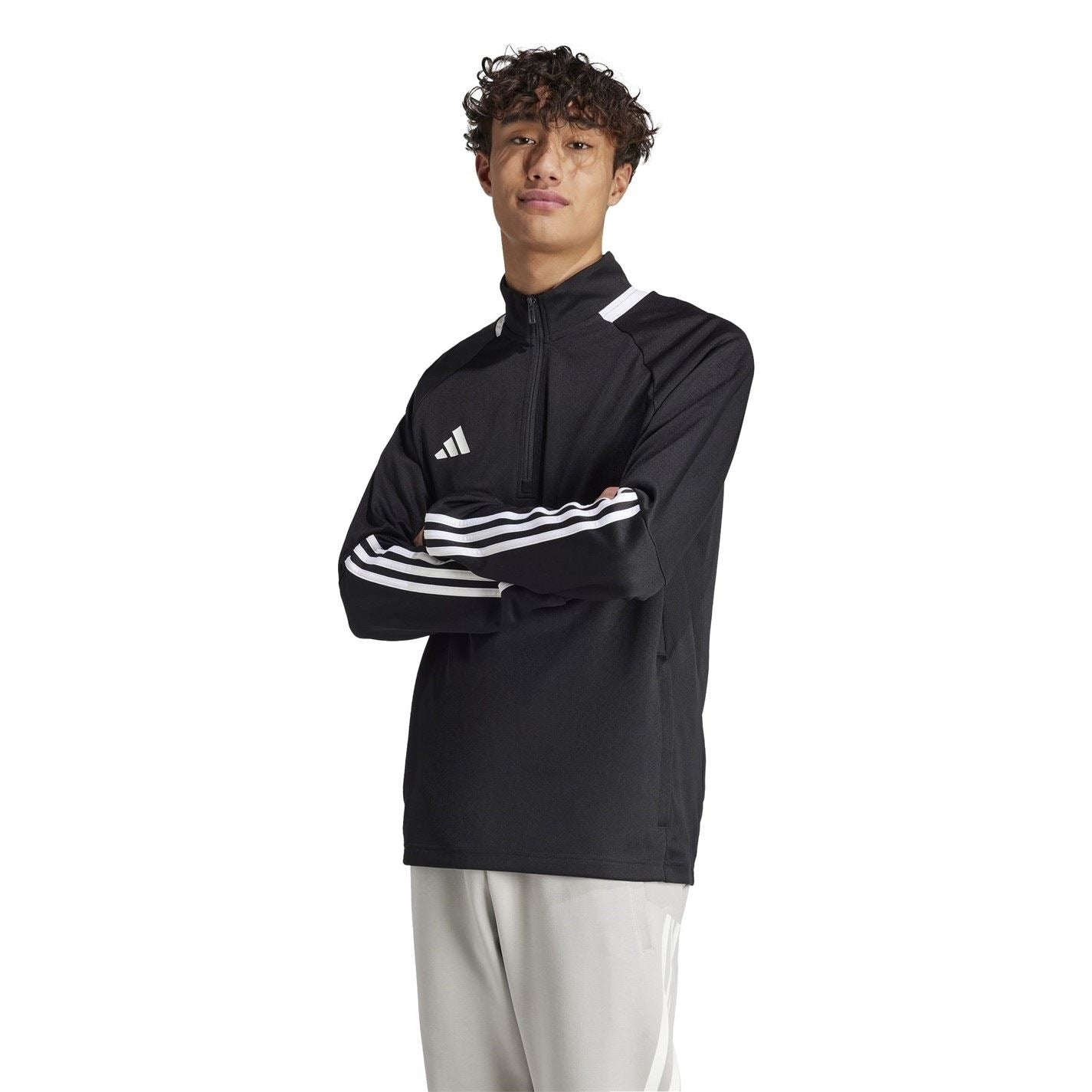 adidas Mens Sereno Long Sleeve Zip Top