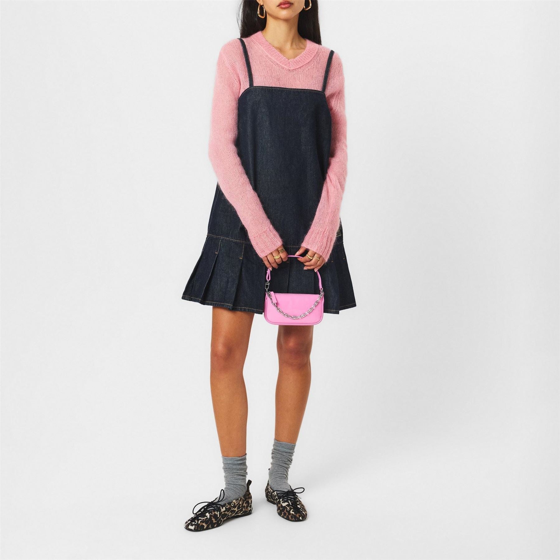 By Far Mini Patent Leather Shoulder Bag
