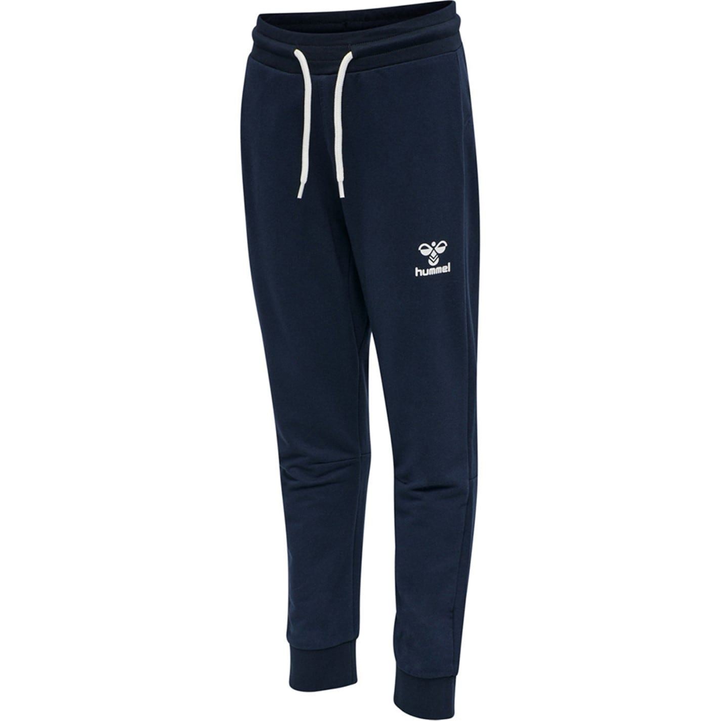 Hummel Solid Patterned Joggers with Ribbed Cuff